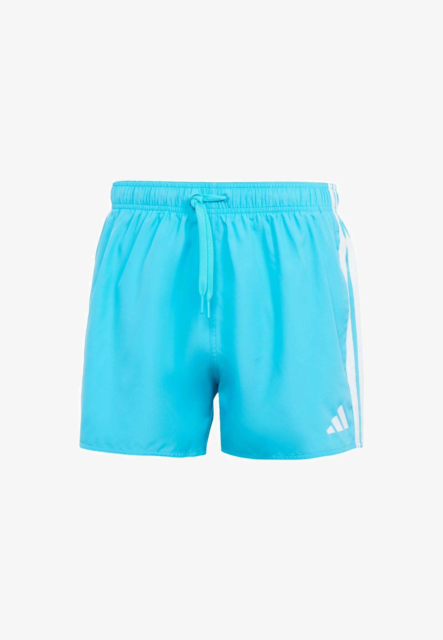 Plavecké šortky Adidas Sportswear 3 Stripes – Lucid Cyan, bílé