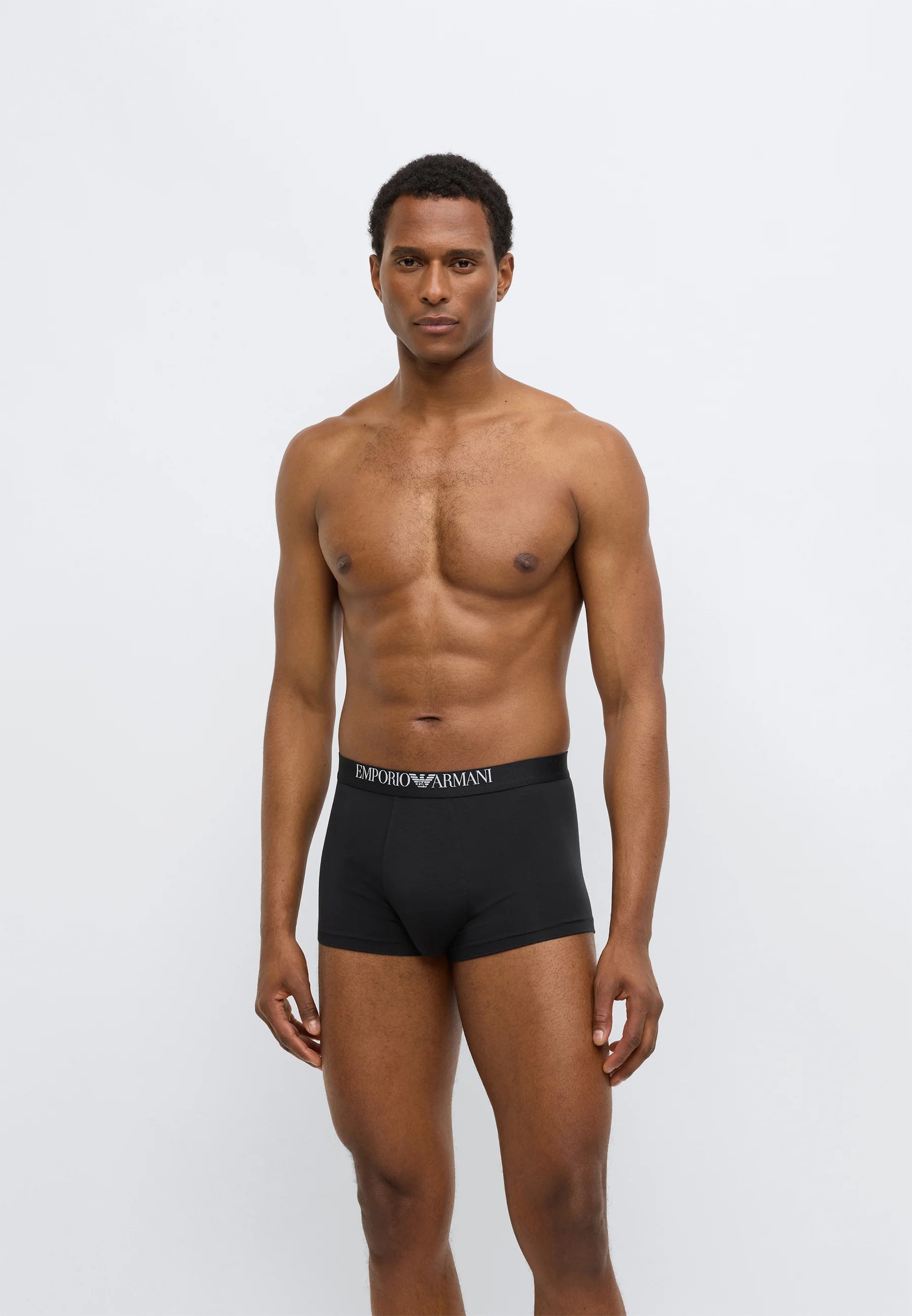 Confezione da 2 boxer premium elasticizzati Emporio Armani – Nero