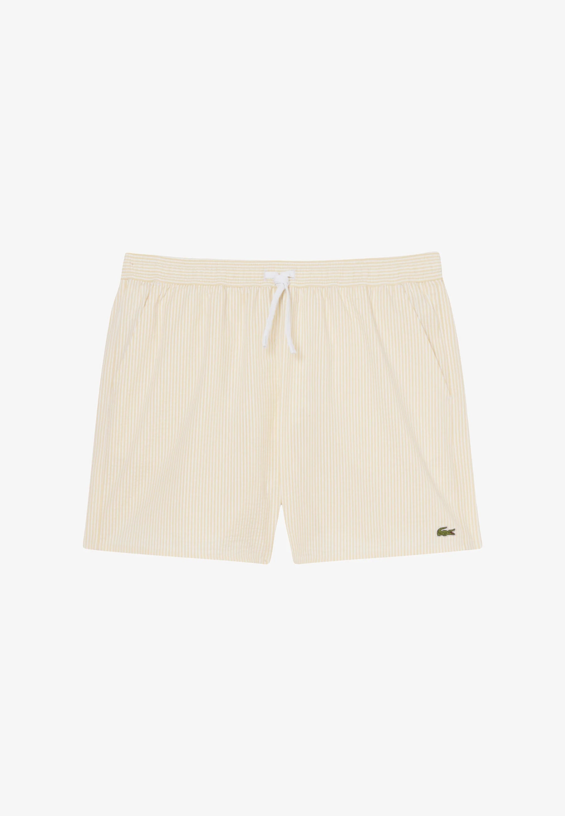 Lacoste Swim Shorts – Blanc, Jaune IY