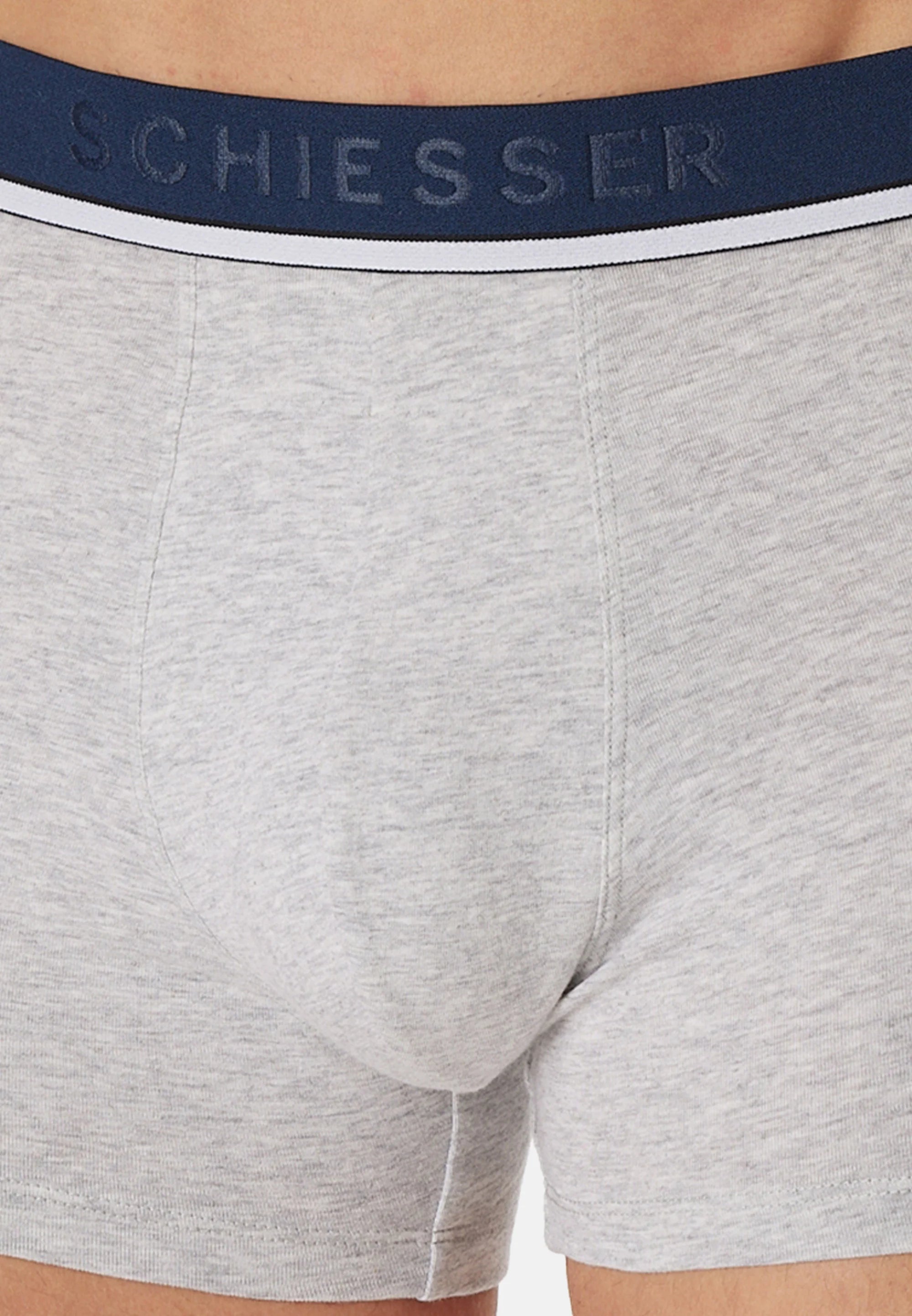 Schiesser 95 5 bauli in cotone da 9 pezzi: rosso, blu, grigio