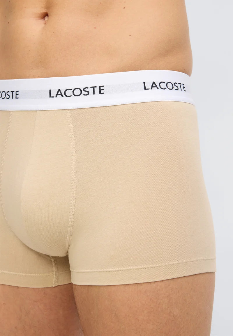 Lacoste Court 3 Pack Stretch Trunks – Lionne, Pecan, Buffalo