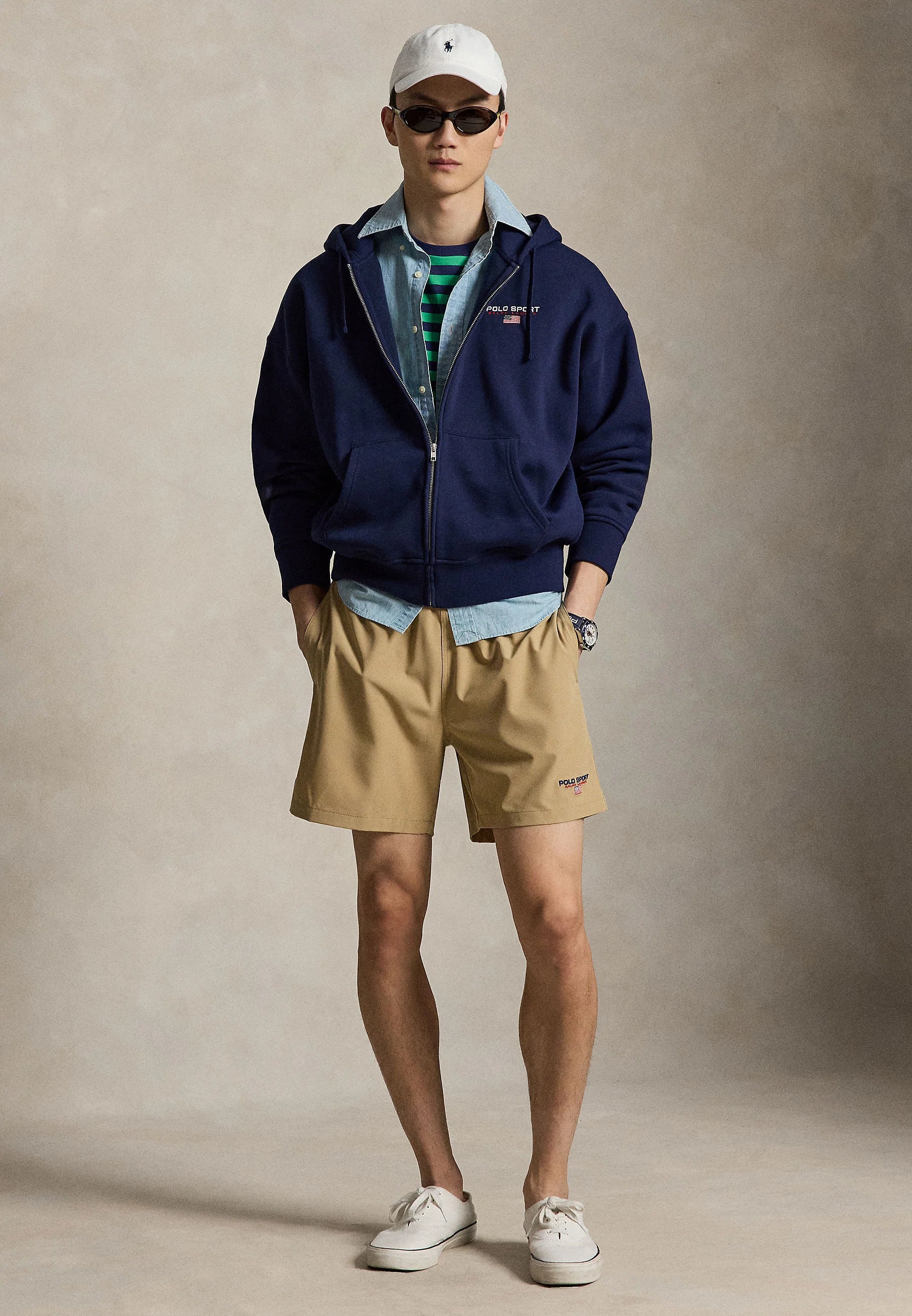 Polo Ralph Lauren Vintage Khaki Traveler Swim Shorts – Khaki