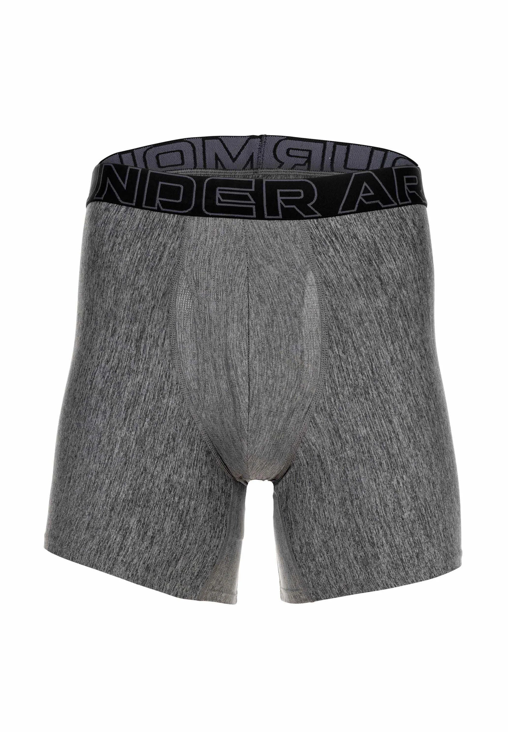 Under Armour Performance Trunks – 3 Pack – Neo Camo Black, Black, Castlerock Heather