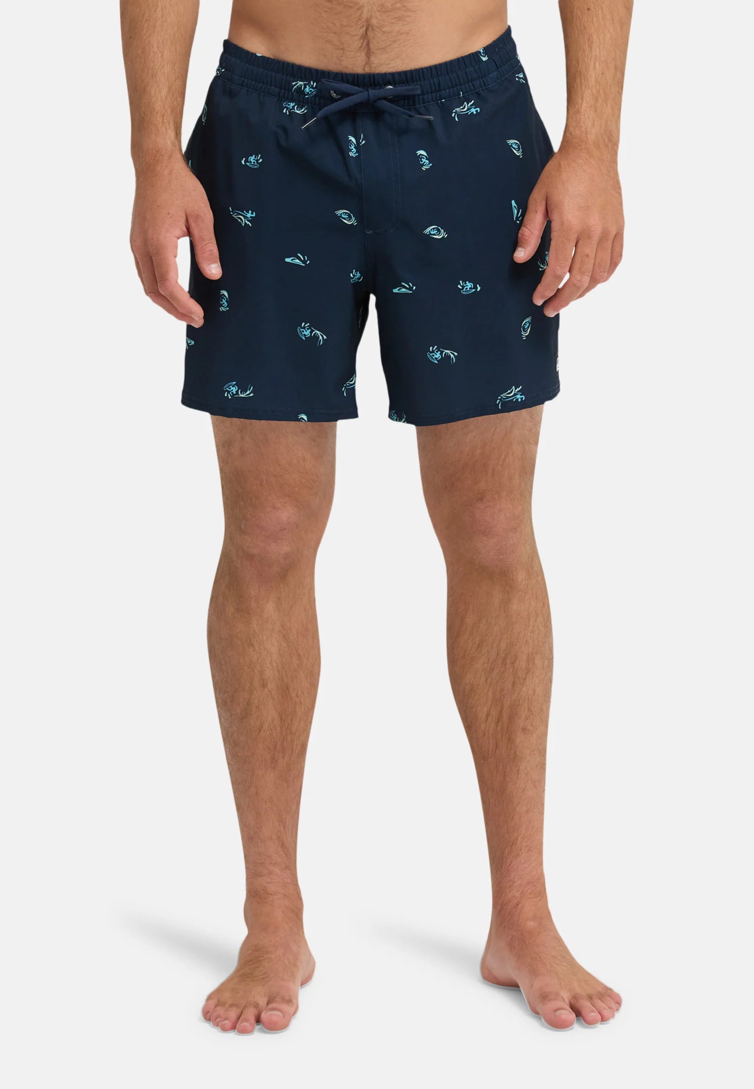 Plavkové šortky Quiksilver Printed Volley 16 – Khaki Print
