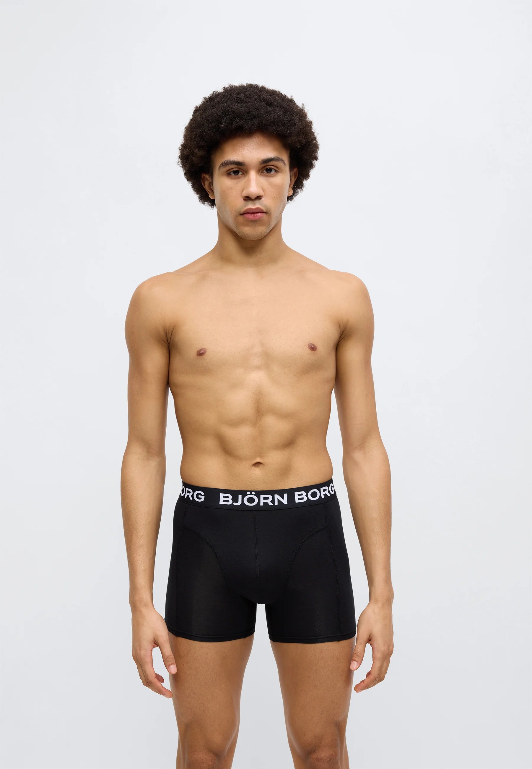 Björn Borg Boxerky 3 Pack Bamboo Cotton Blend – černé