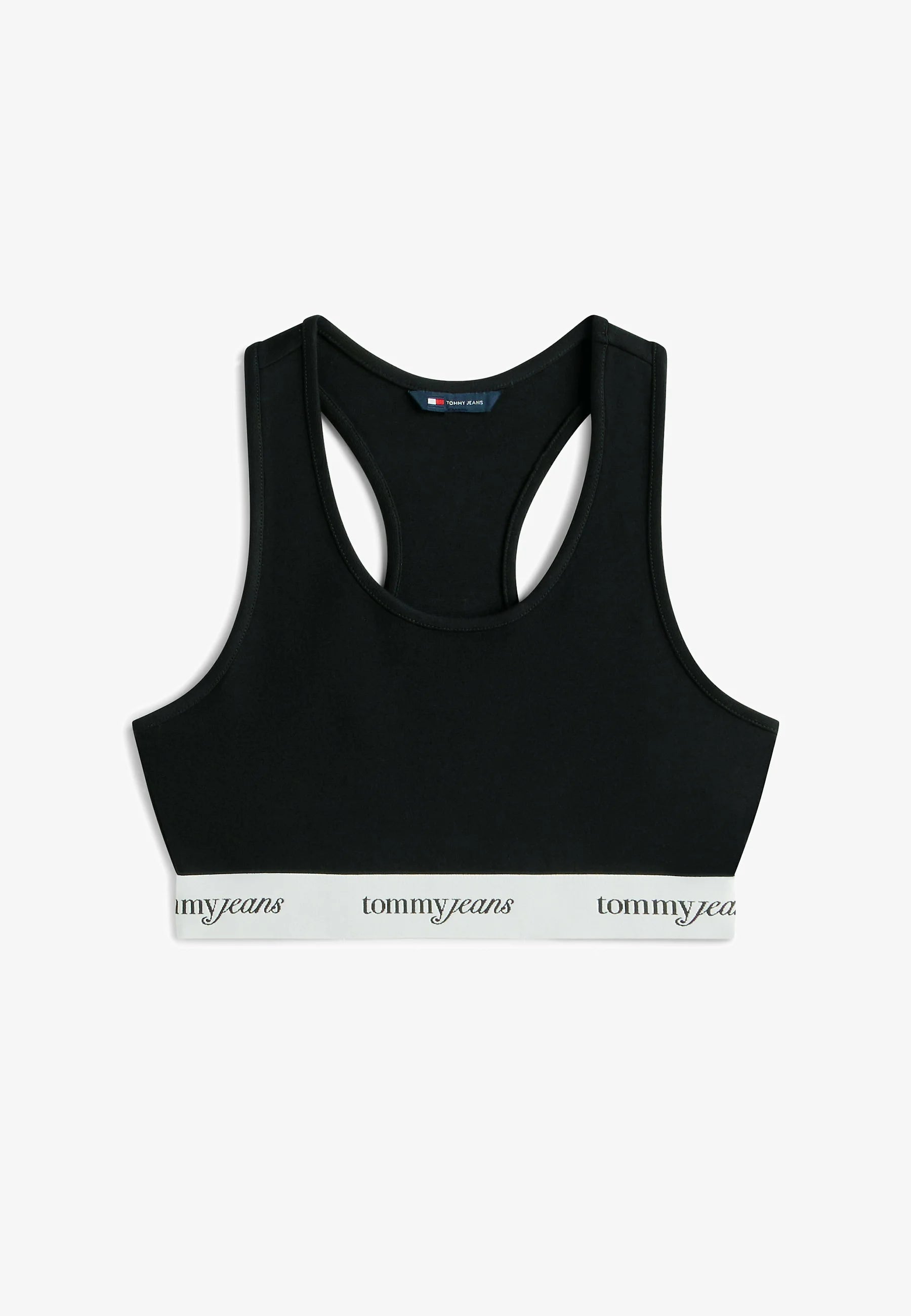Tommy Jeans Repeat Logo Racerback Soft Bra – Black