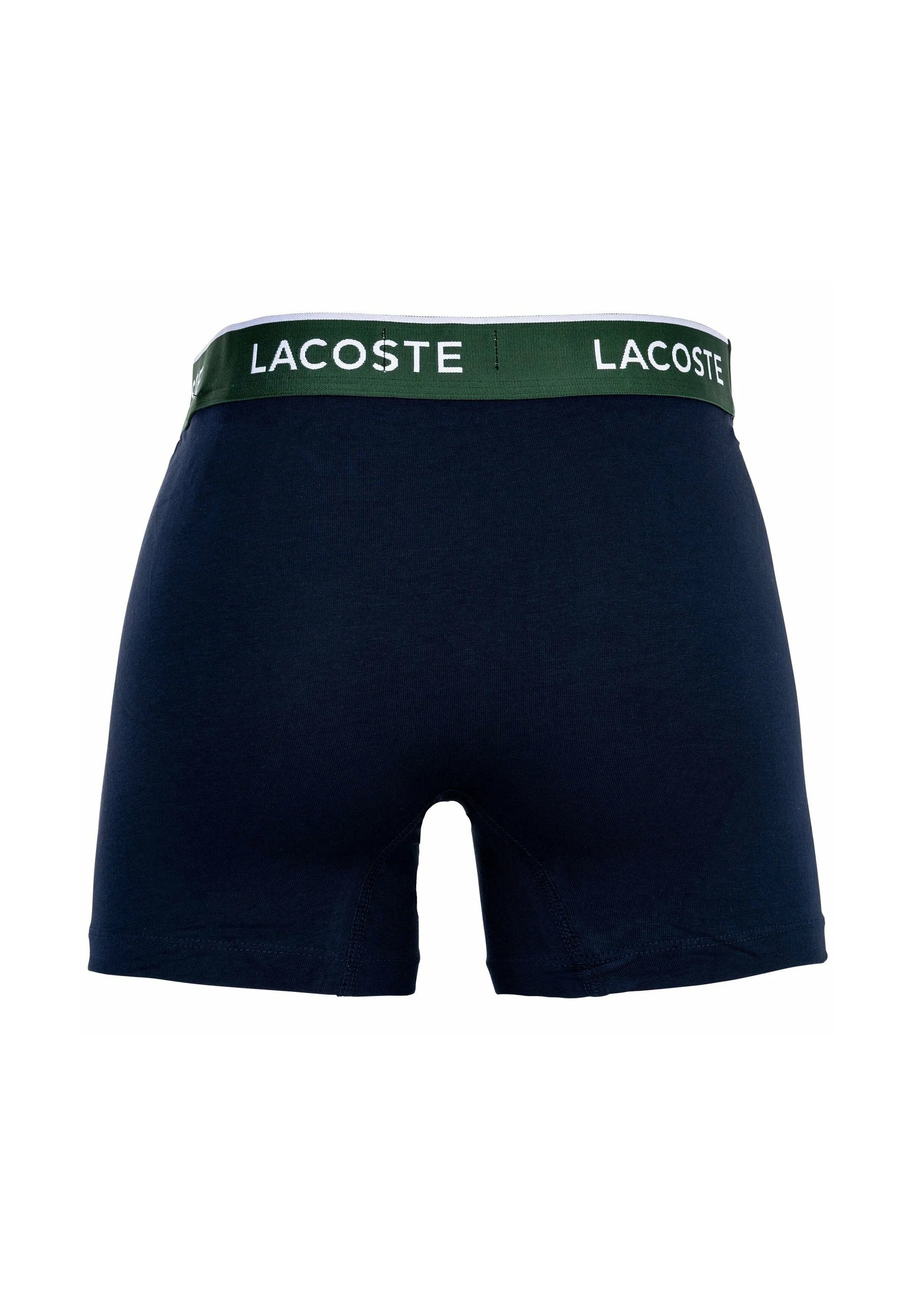 Lacoste 6er-Pack Stretch-Unterhosen mit Logobund – Dunkelblau, Rot, Grün