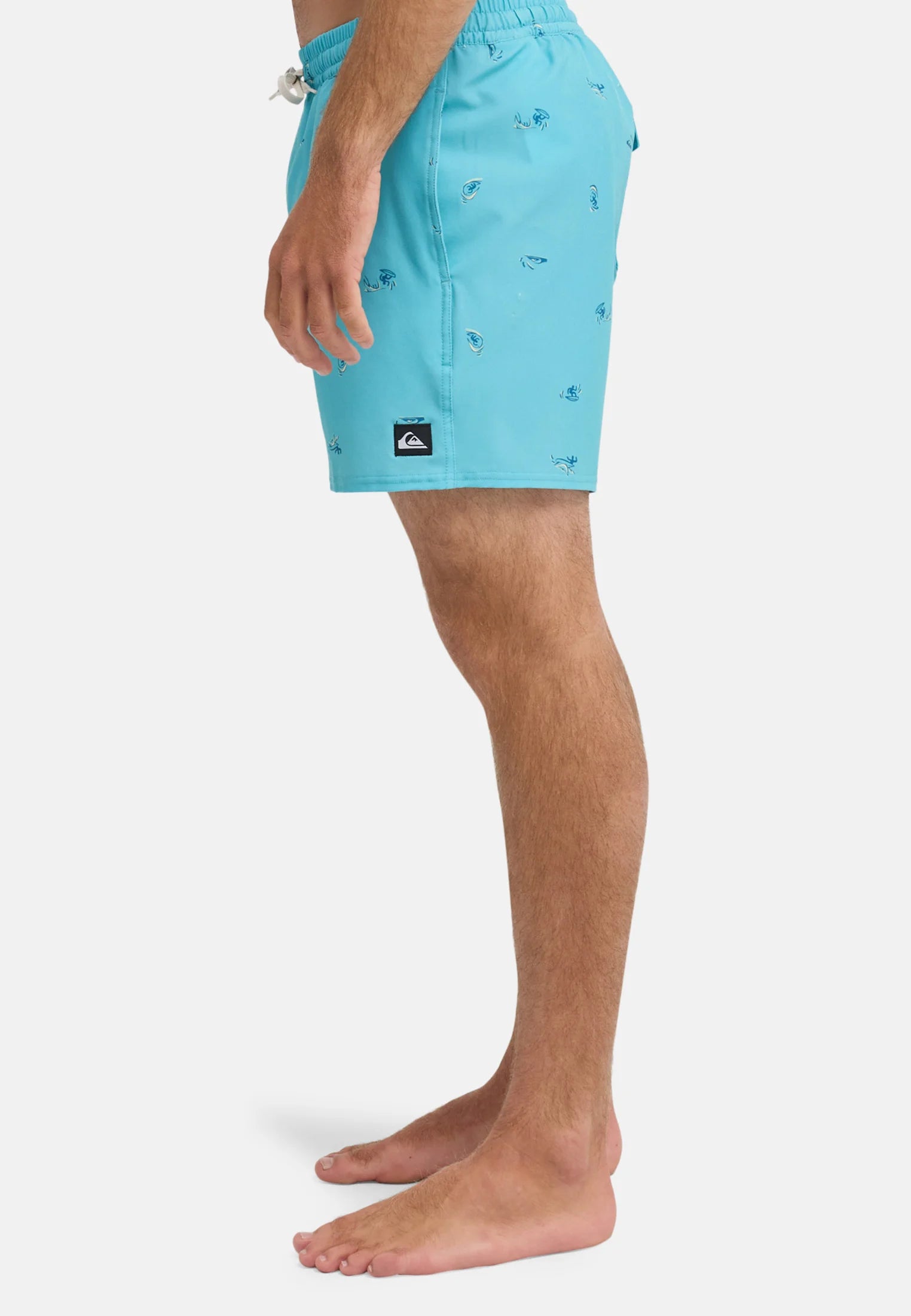Quiksilver Printed Volley 16 Swim Shorts – Beige Print