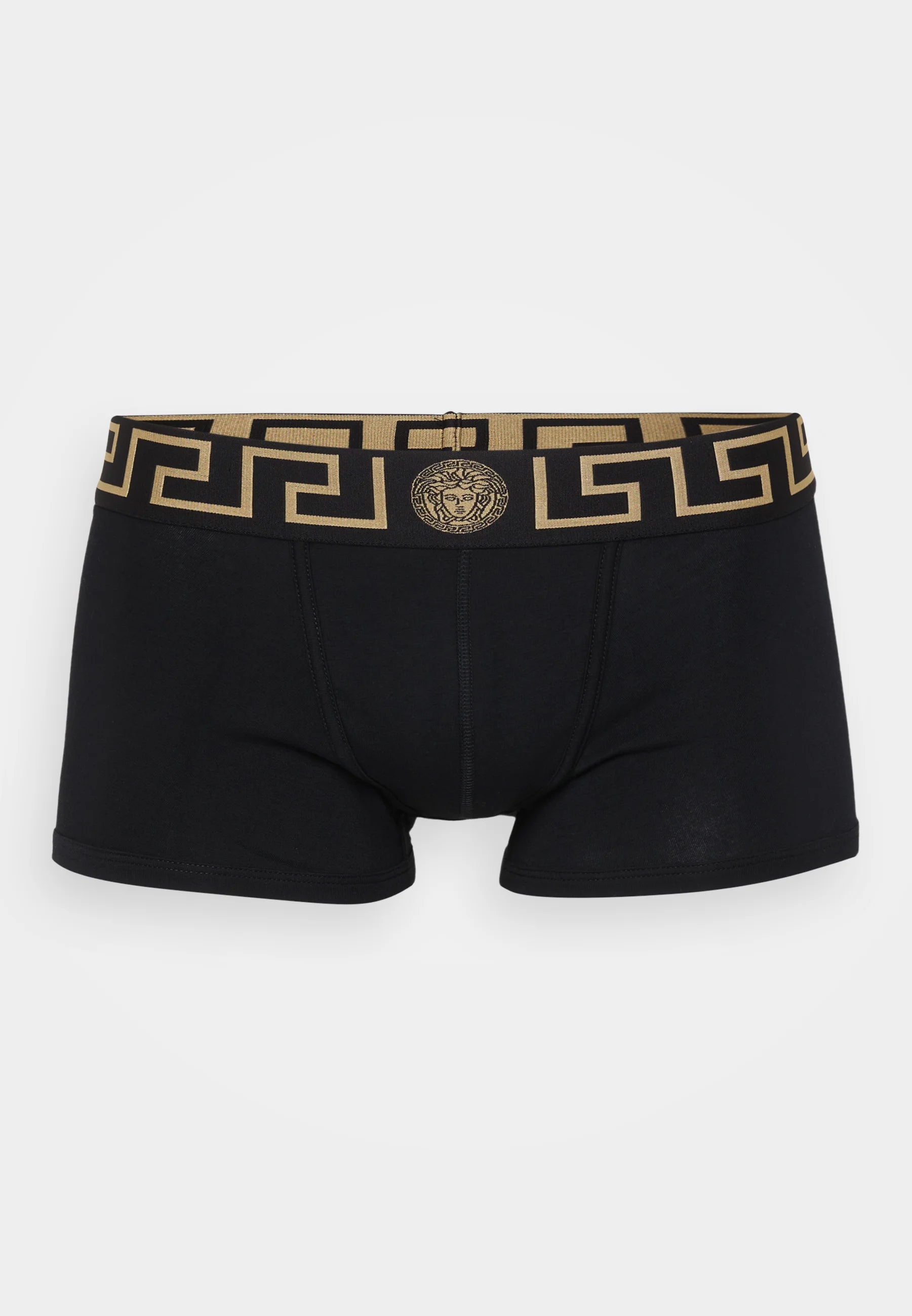 Nízké trenky Versace Cotton Stretch – černé, zlaté barvy