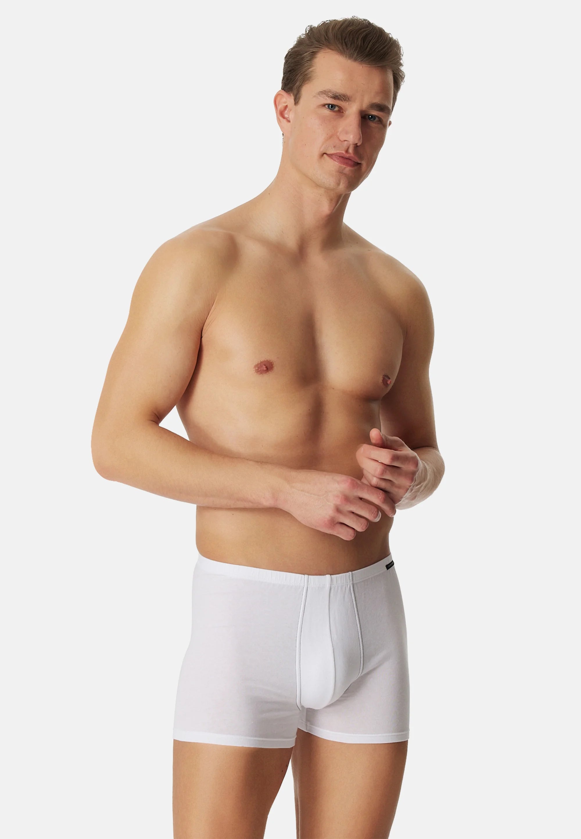 Schiesser Essentials 6 Pack kufry – bílá