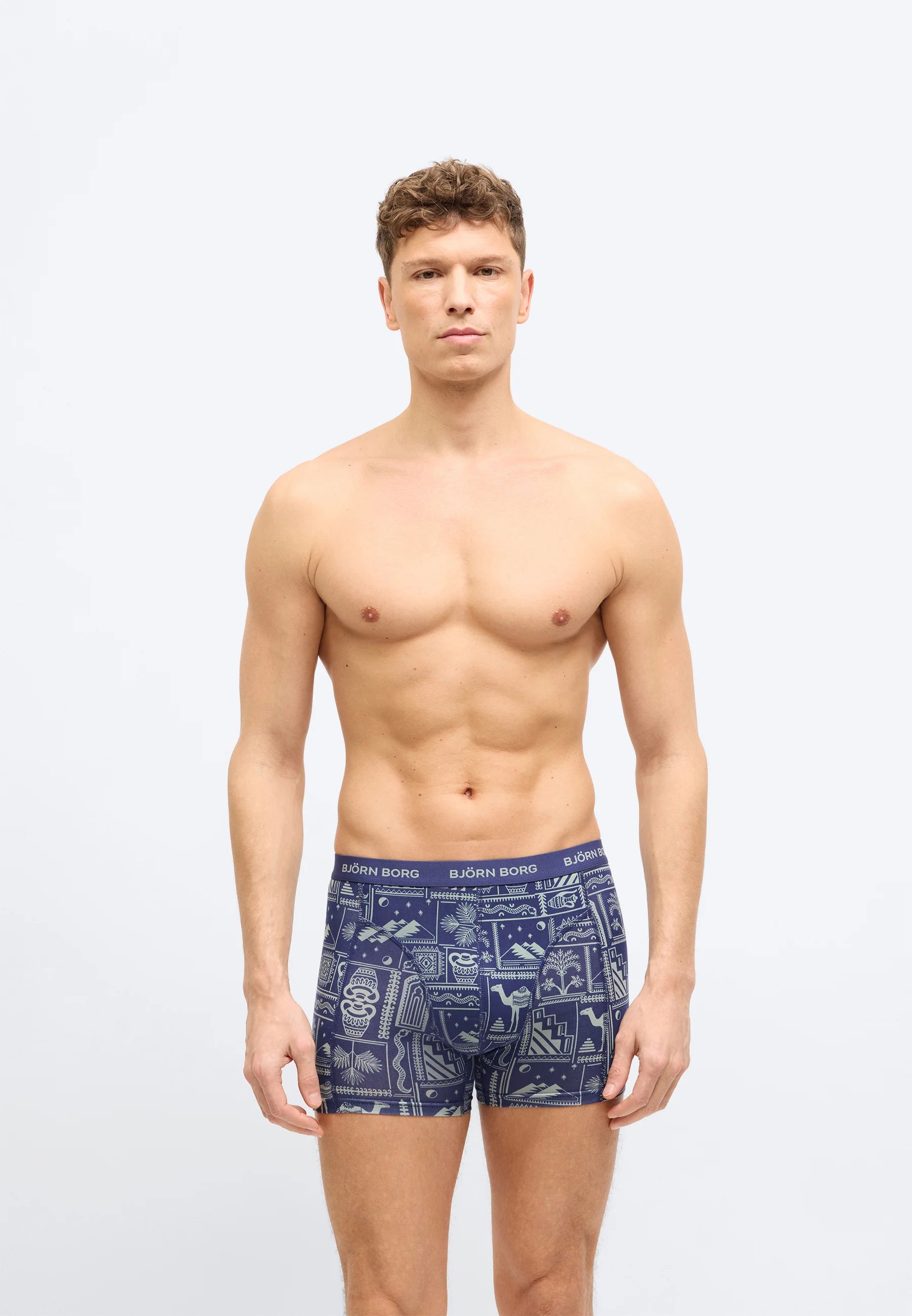 Björn Borg Lot de 5 boxers – Vert, Noir, Bleu