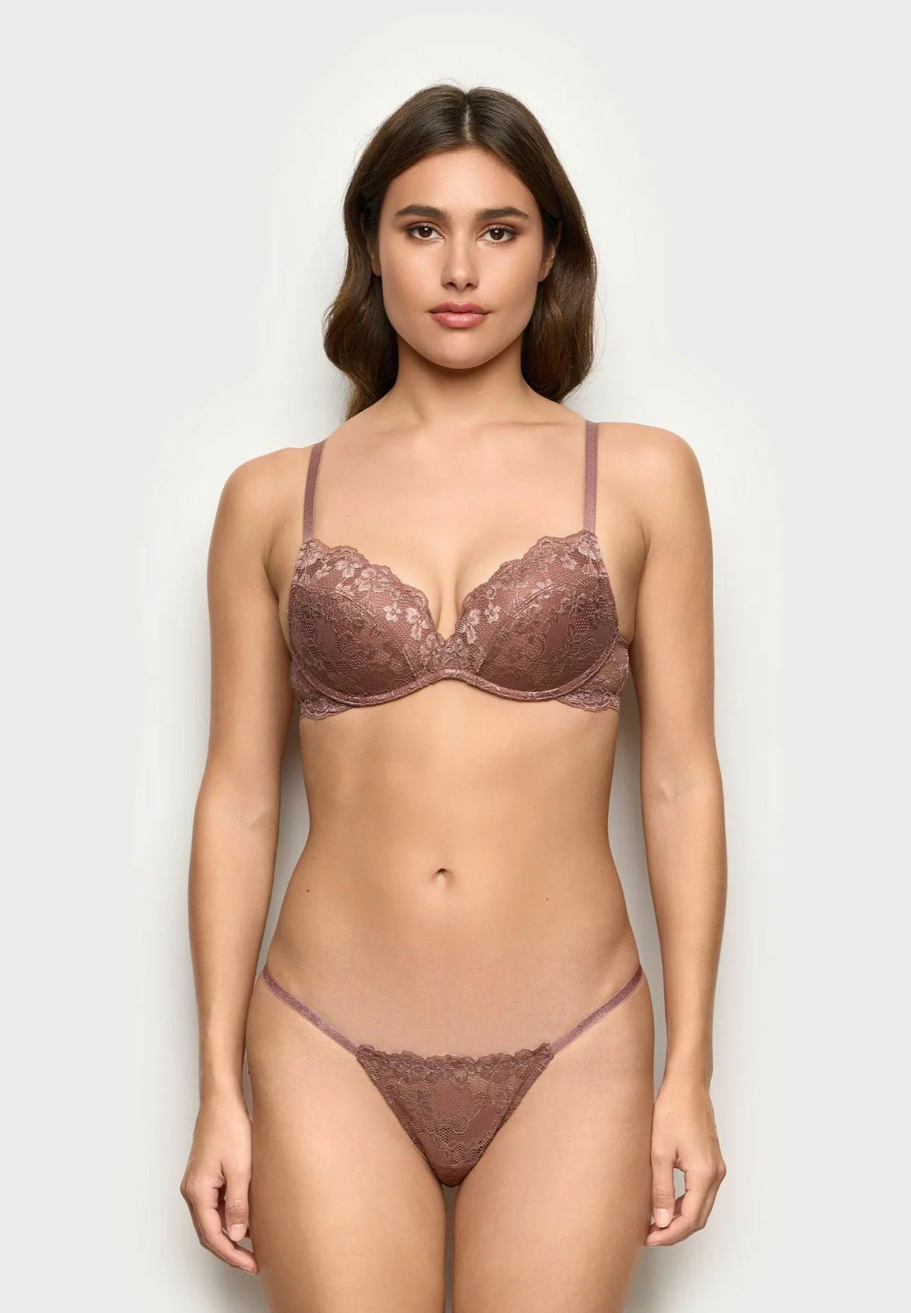 String Yamamay Primula – Floral Marron Clair