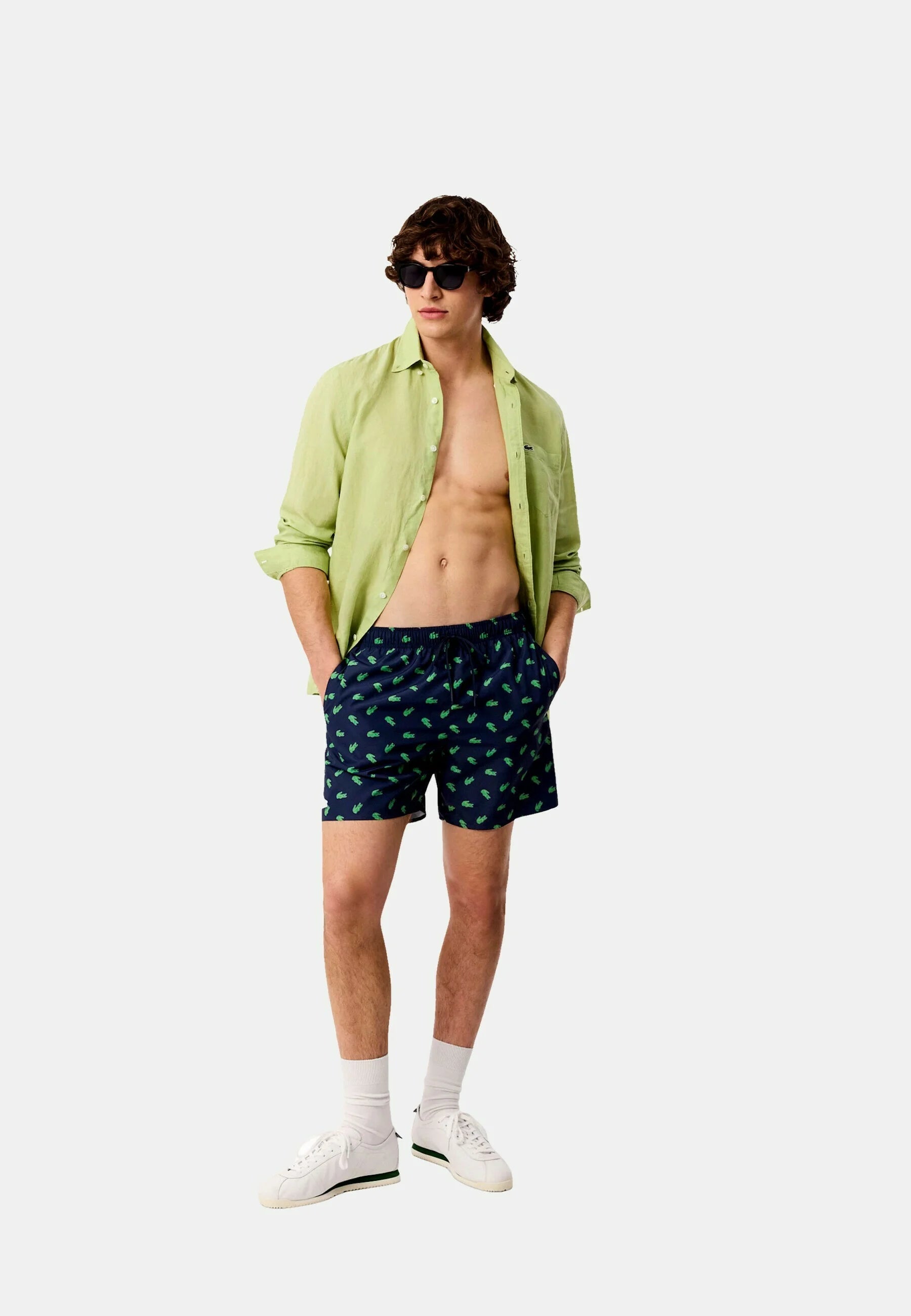 Pantaloncini da bagno Lacoste – Blu scuro