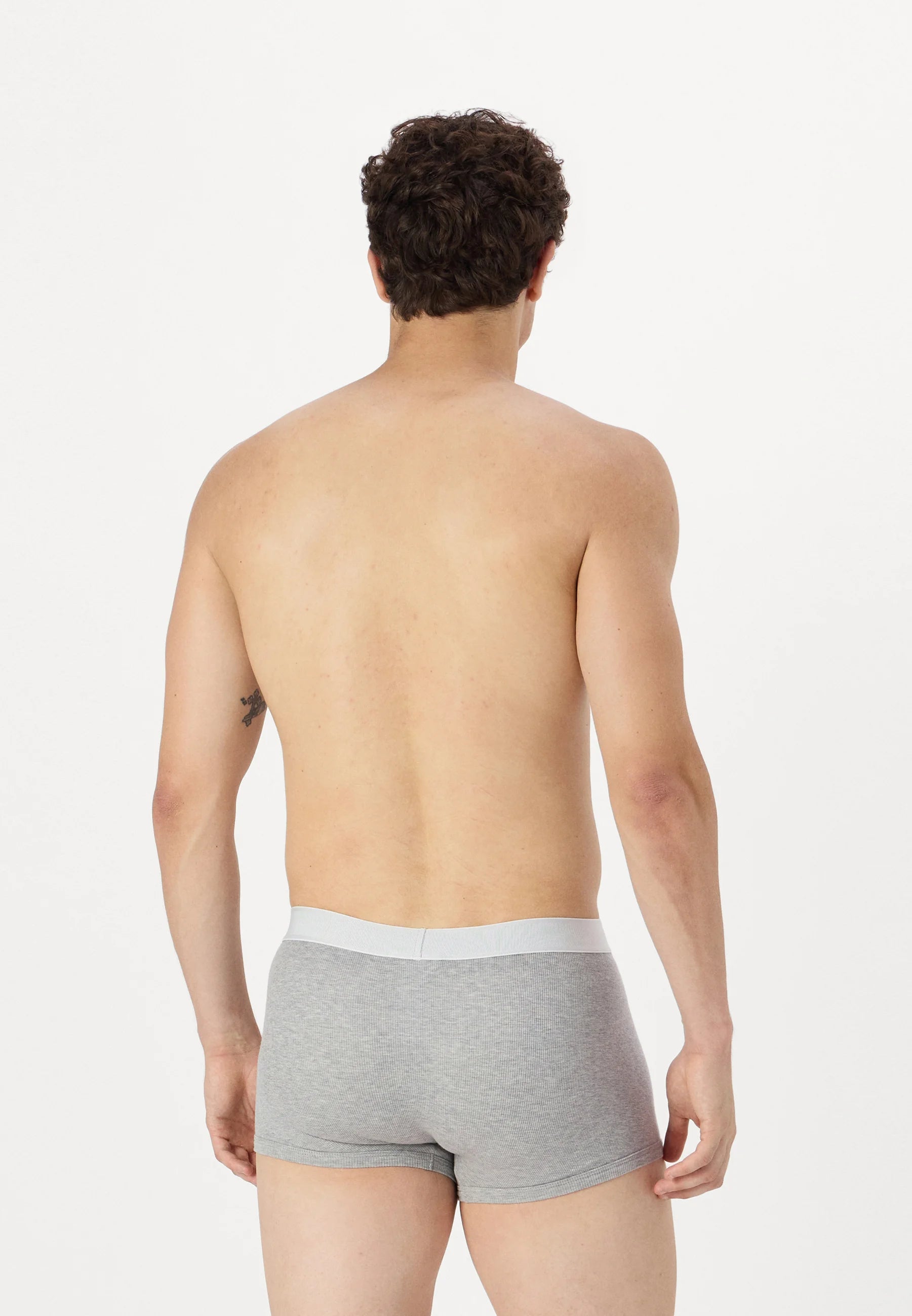 Versace Baumwoll-Stretch-Unterhose – Grau Melange