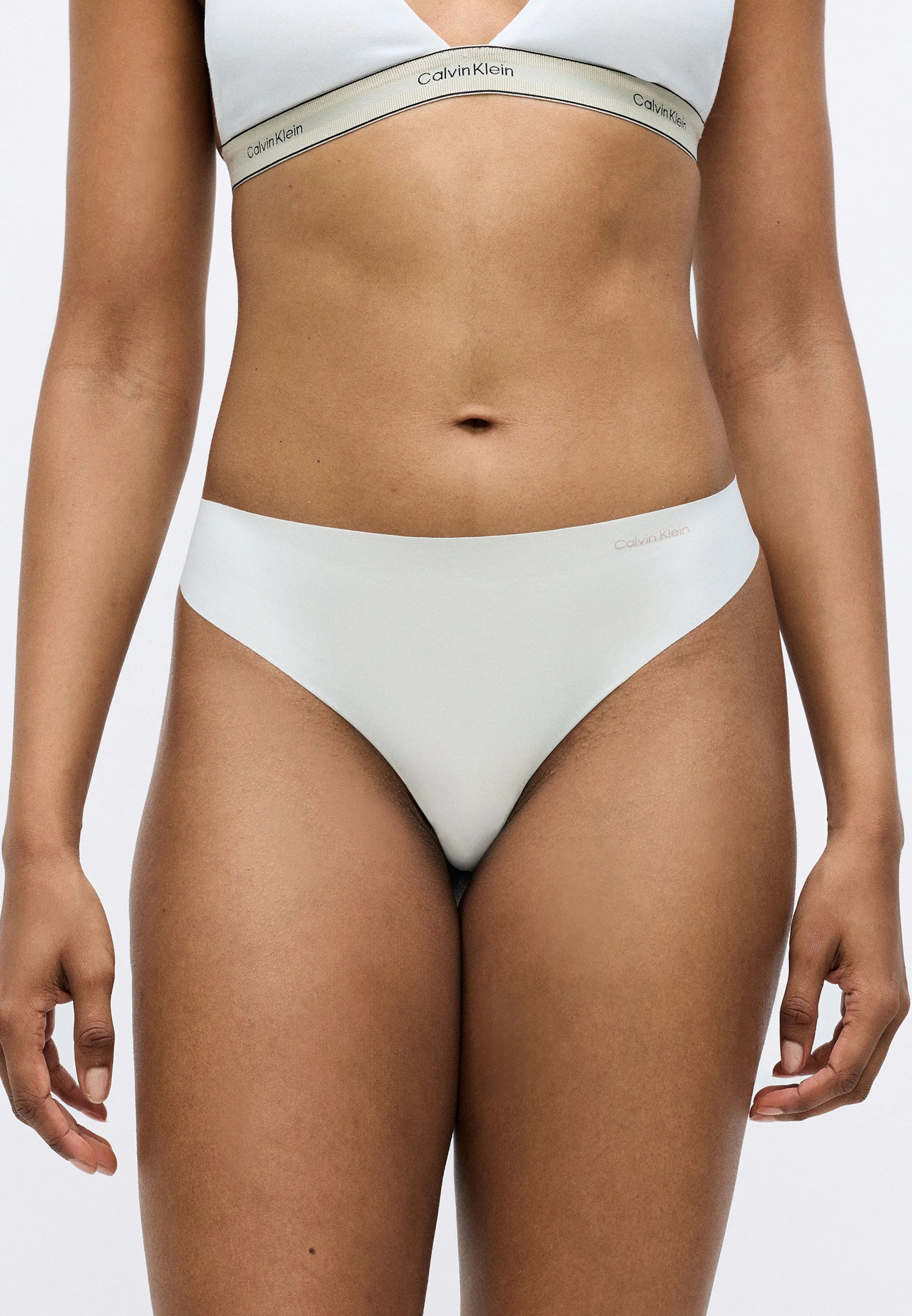 Calvin Klein Invisibles 5-Pack Thongs – Teal Marine, Cloud Blue, Black, Ivory
