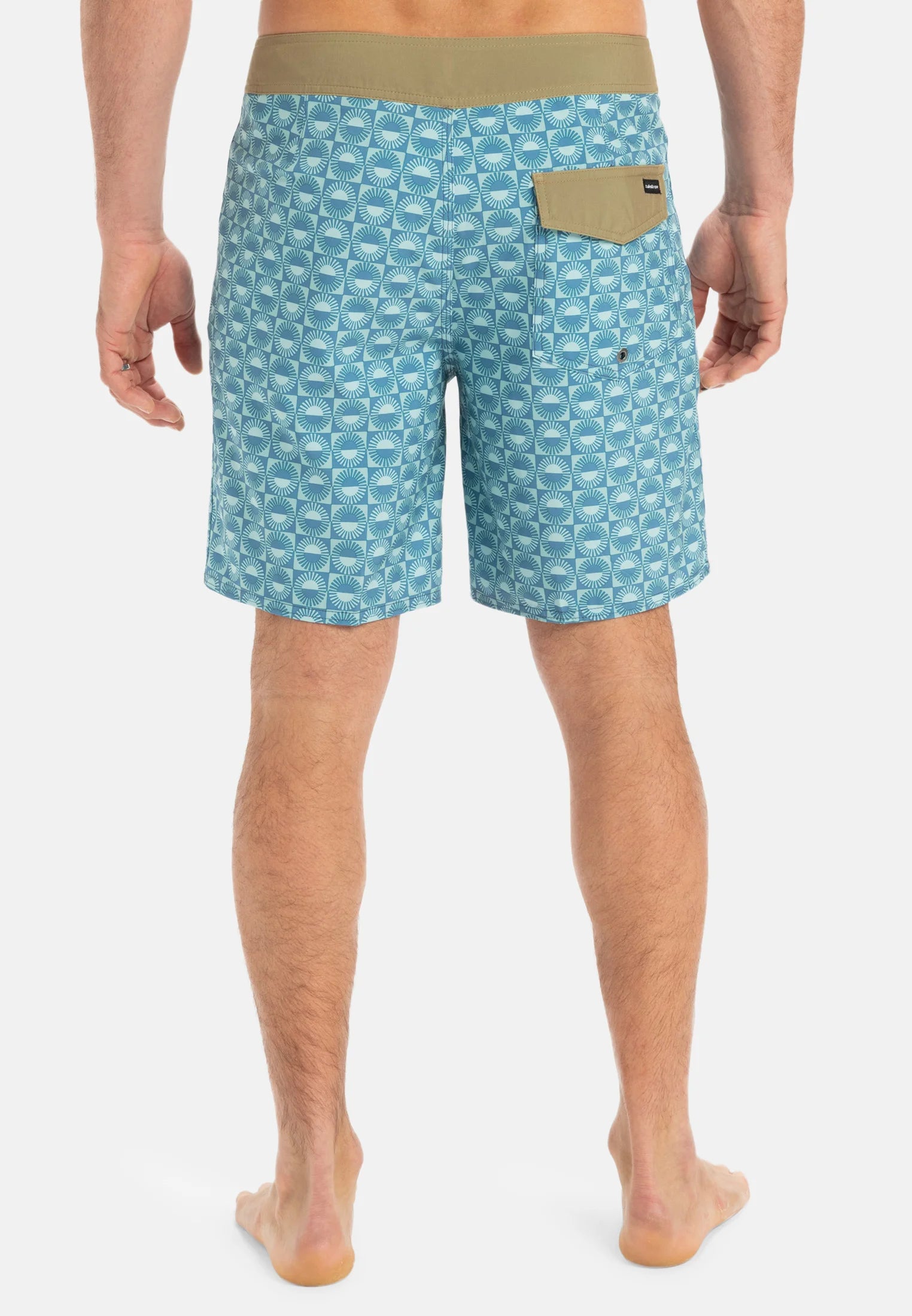Quiksilver Surfsilk Swim Shorts – Blue, Green, White