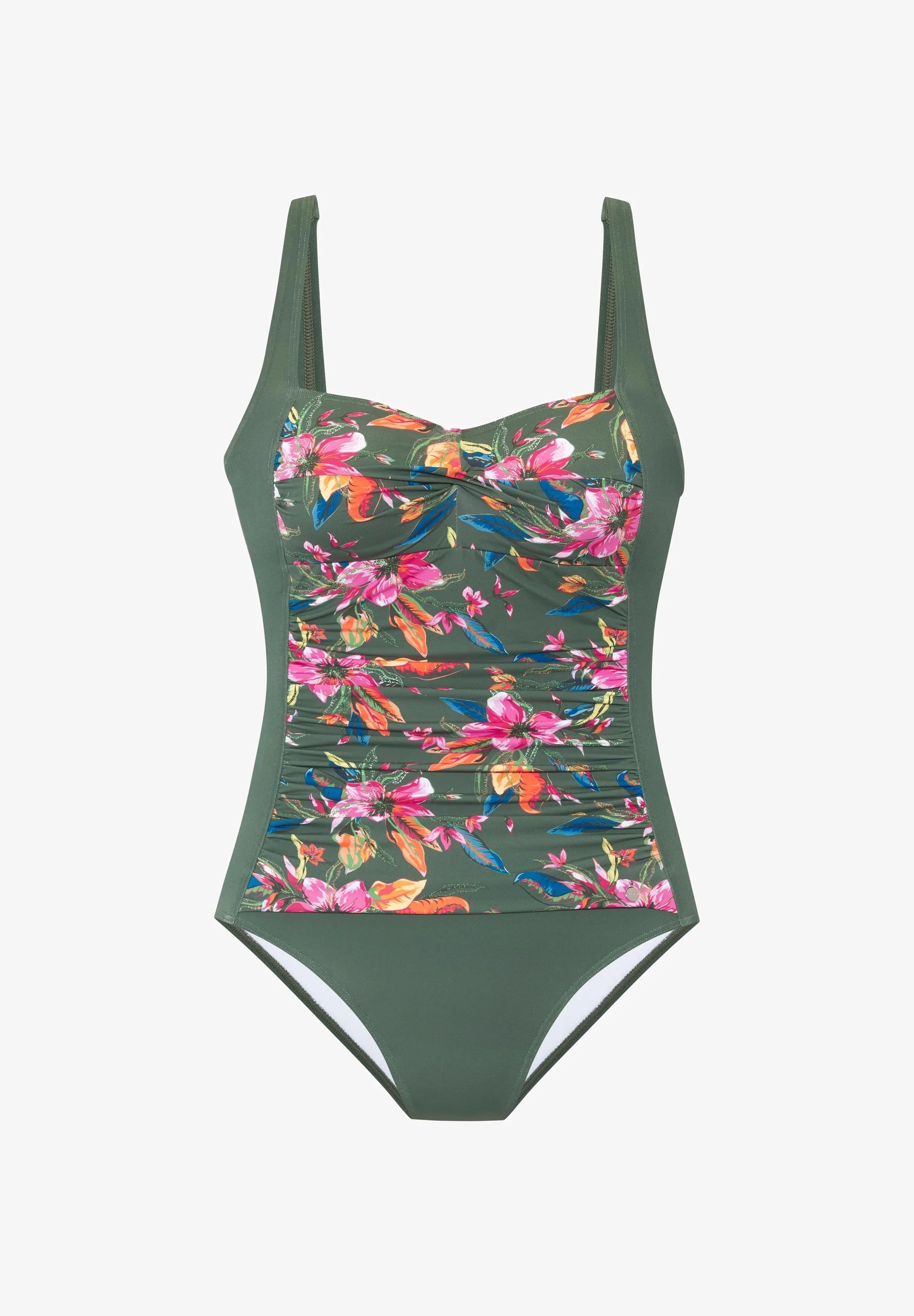 LASCANA Printed Swimsuit – Olive Print