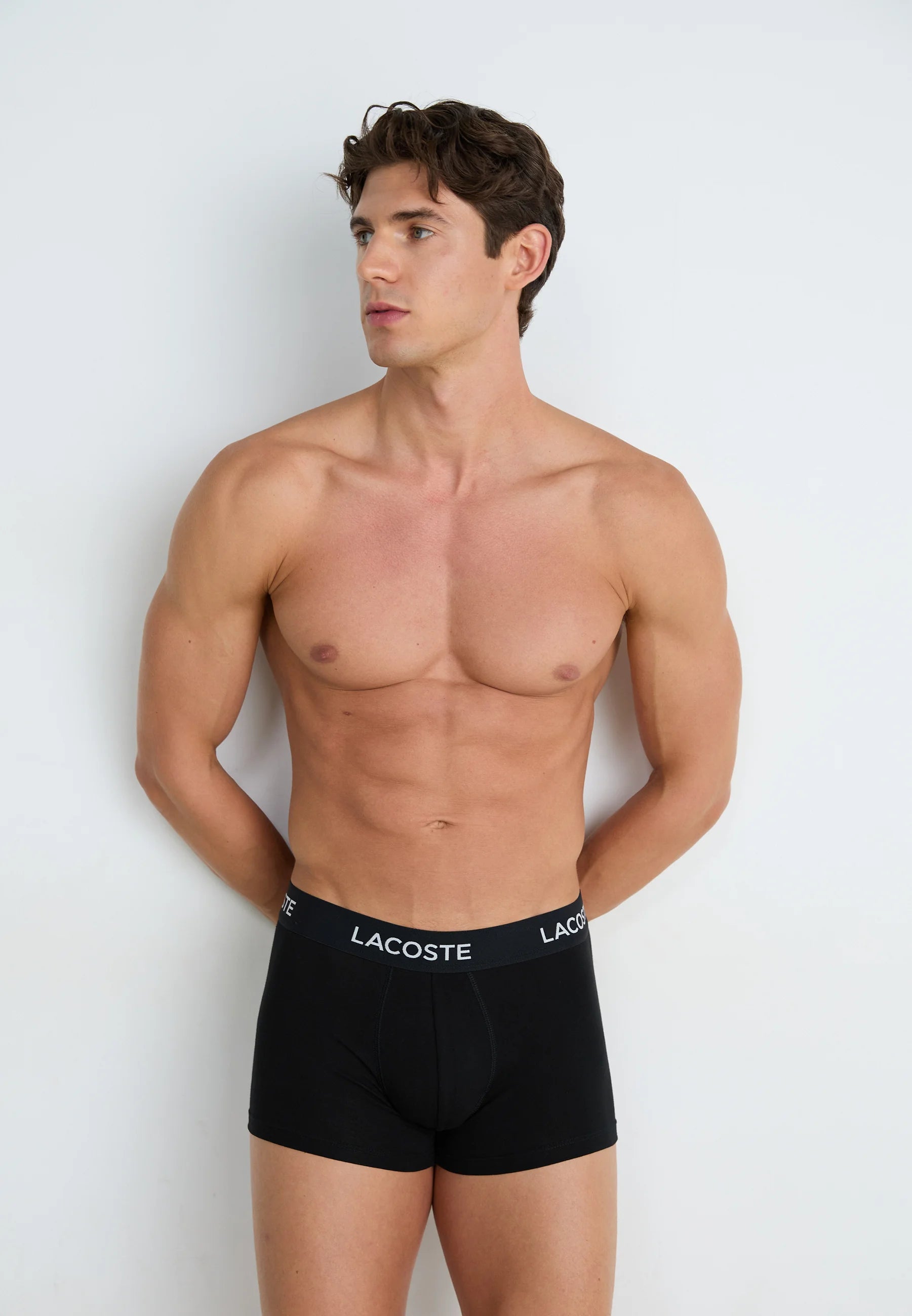 Boxer elasticizzati Lacoste da 7 pezzi: nero, bianco