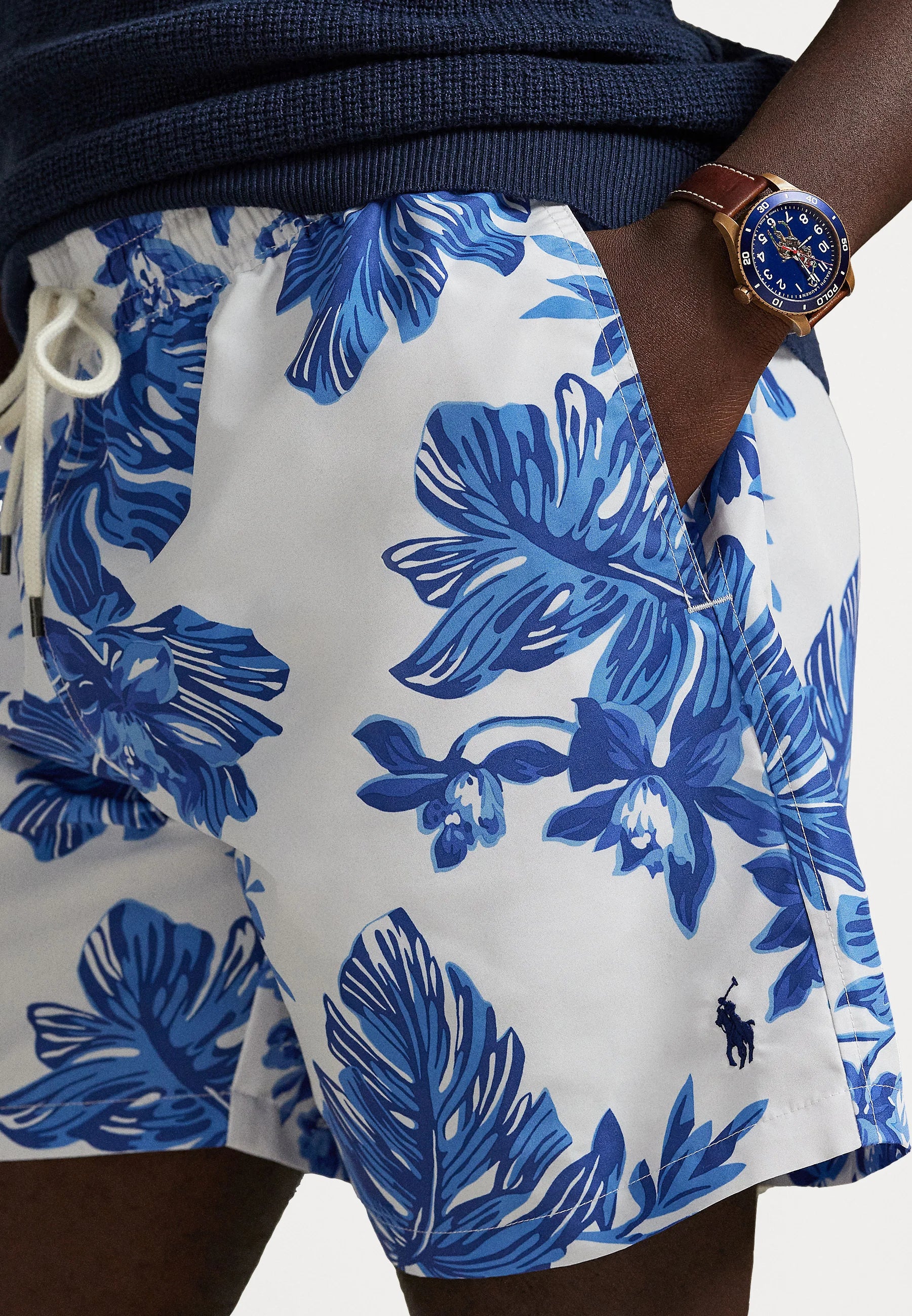 Short de bain Polo Ralph Lauren Traveler Classic 14,6 cm – Blanc tropical