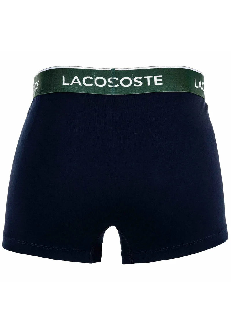 Lacoste 6 Pack Logobund Trunks – černá, modrá, šedá, tmavě modrá, zelená, červená
