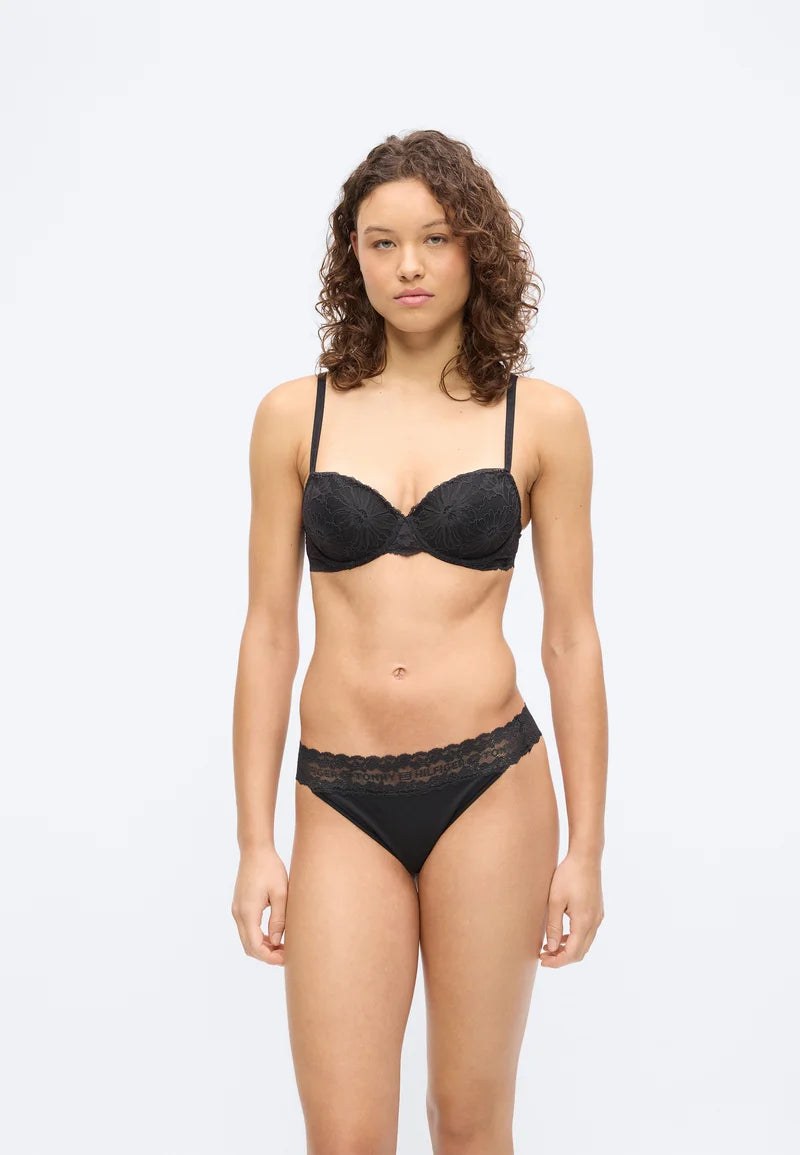Tommy Hilfiger Ditsy Lace Lot de 3 – Ivoire, Misty Blush, Noir
