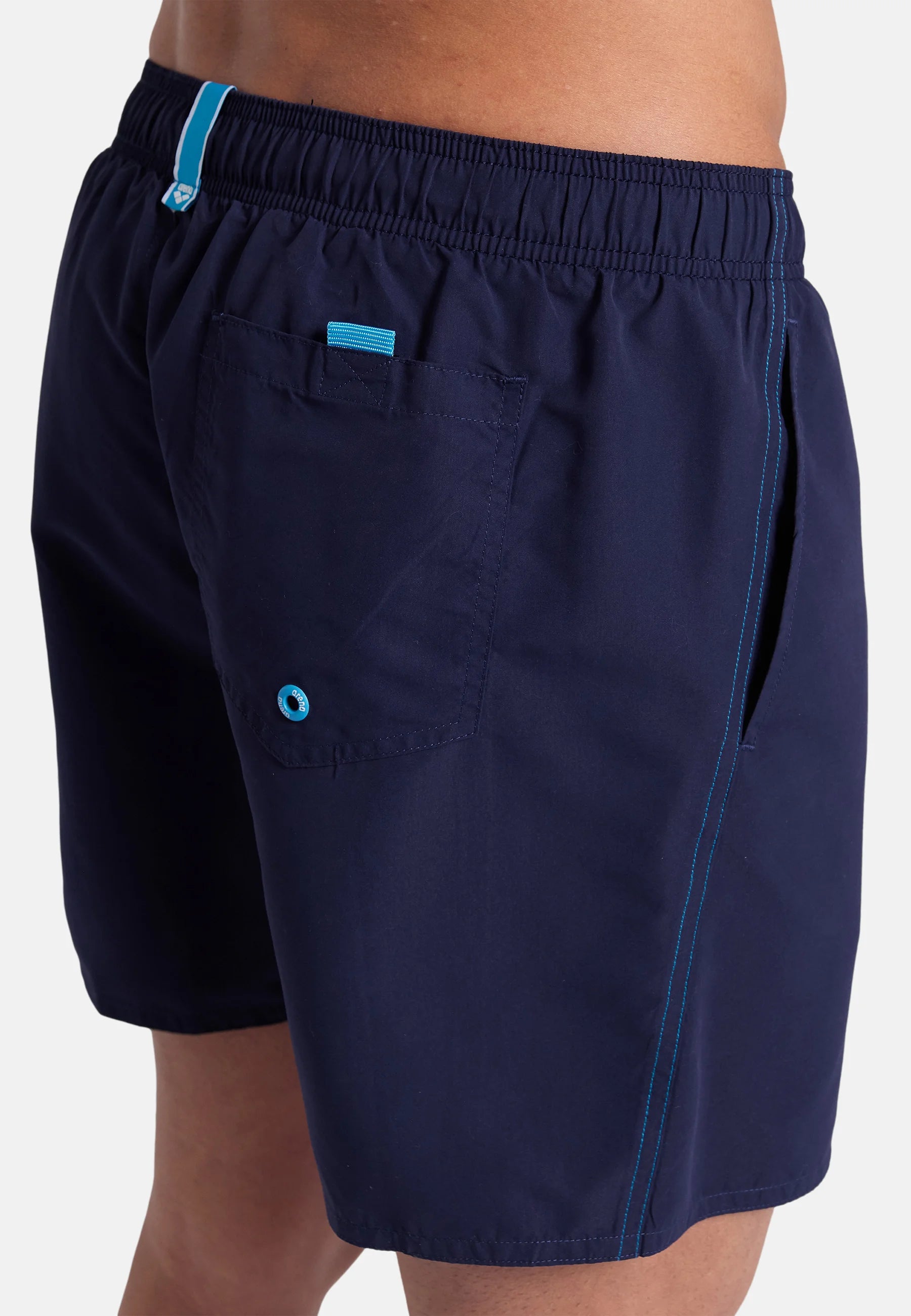 Arena Fundamentals Boxer R – Navy, tyrkysová