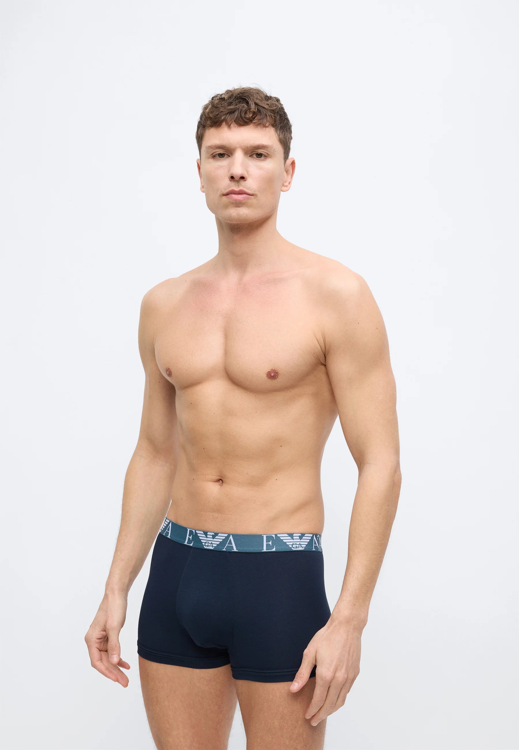 Lot de 6 boxers Emporio Armani BOLD Monogram – Noir, Gris, Blanc, Bleu