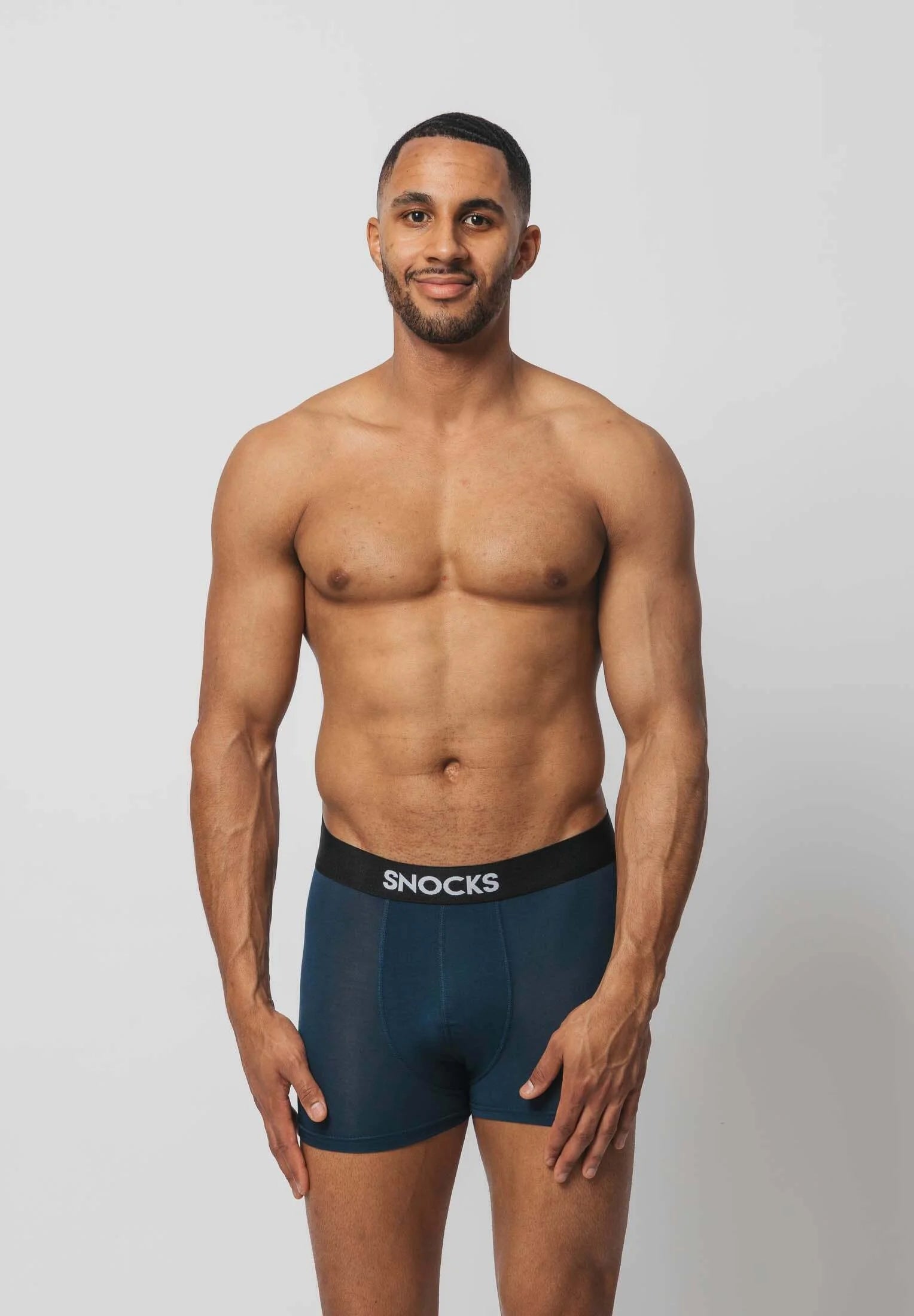 3 Pack Premium boxerské kufry SNOCKS – červená, olivová, modrá