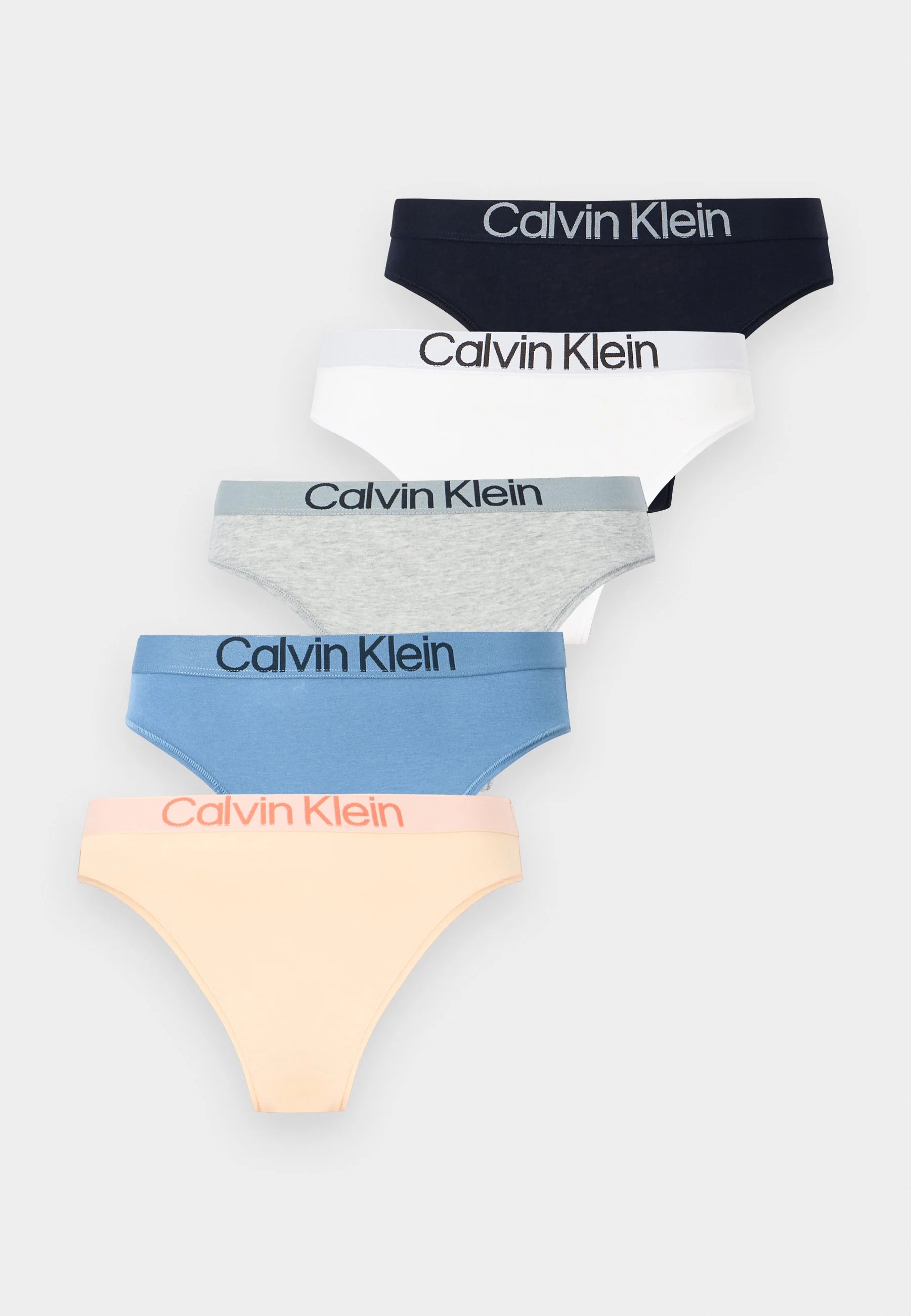 Kalhotky Calvin Klein – 5 balení, Shoreline, bílá, šedá, modrá