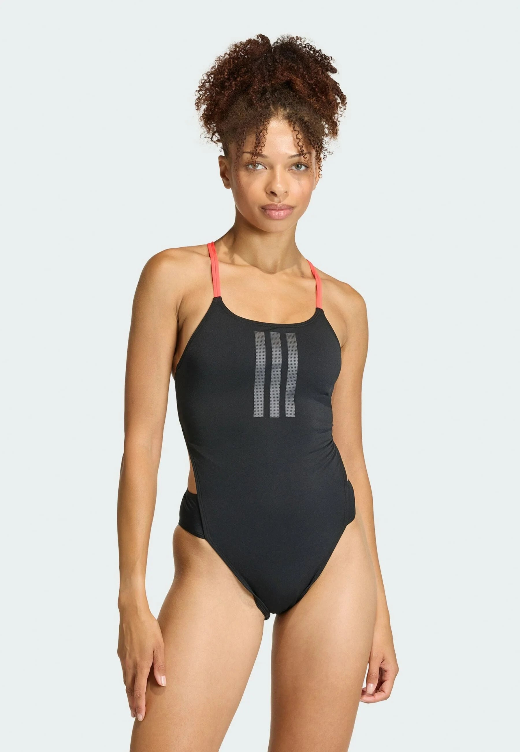 Costume da bagno intero Adidas Stripes Performance - Nero