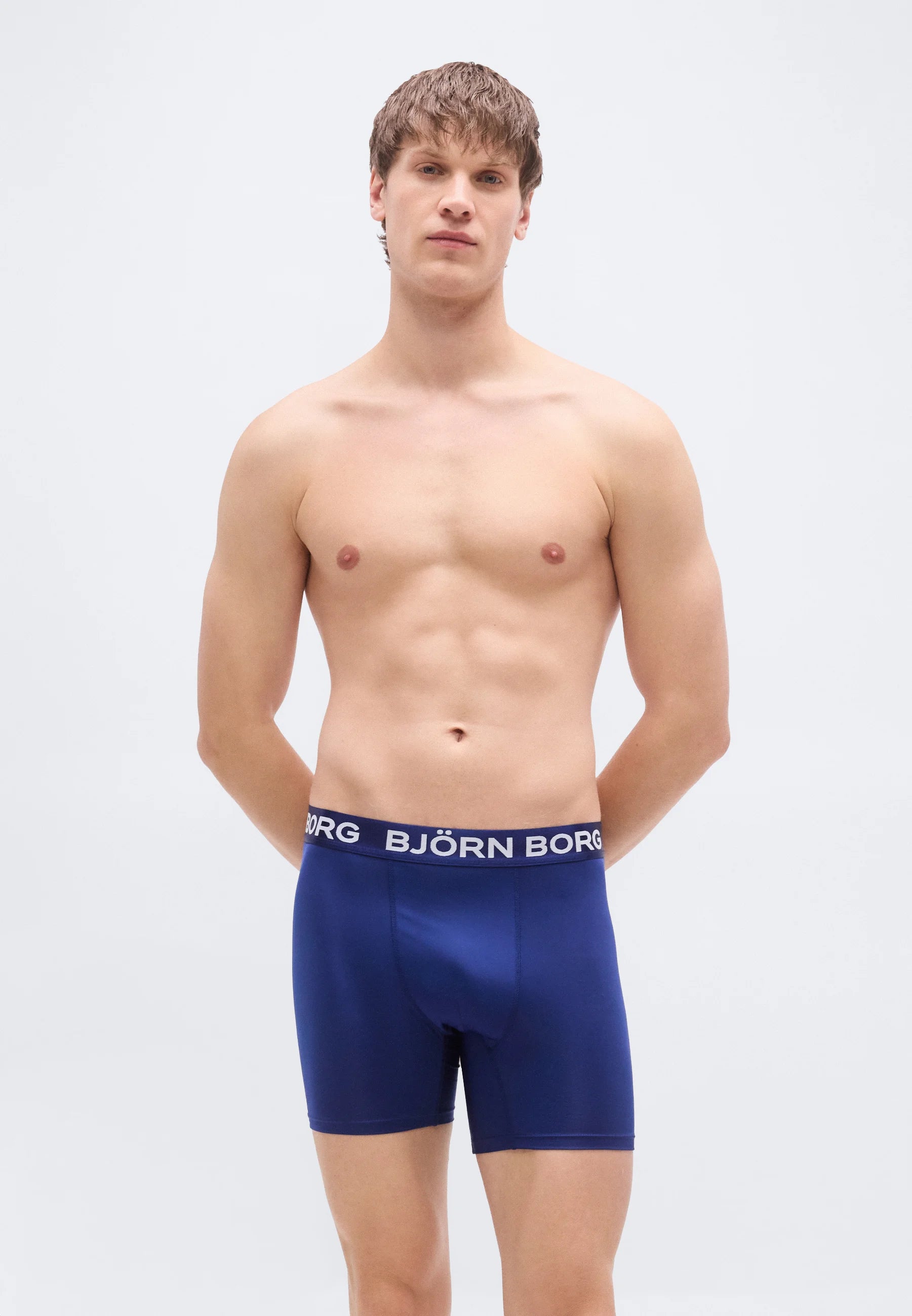 Björn Borg Sports Lot de 3 boxers – Bleu, Noir, Blanc