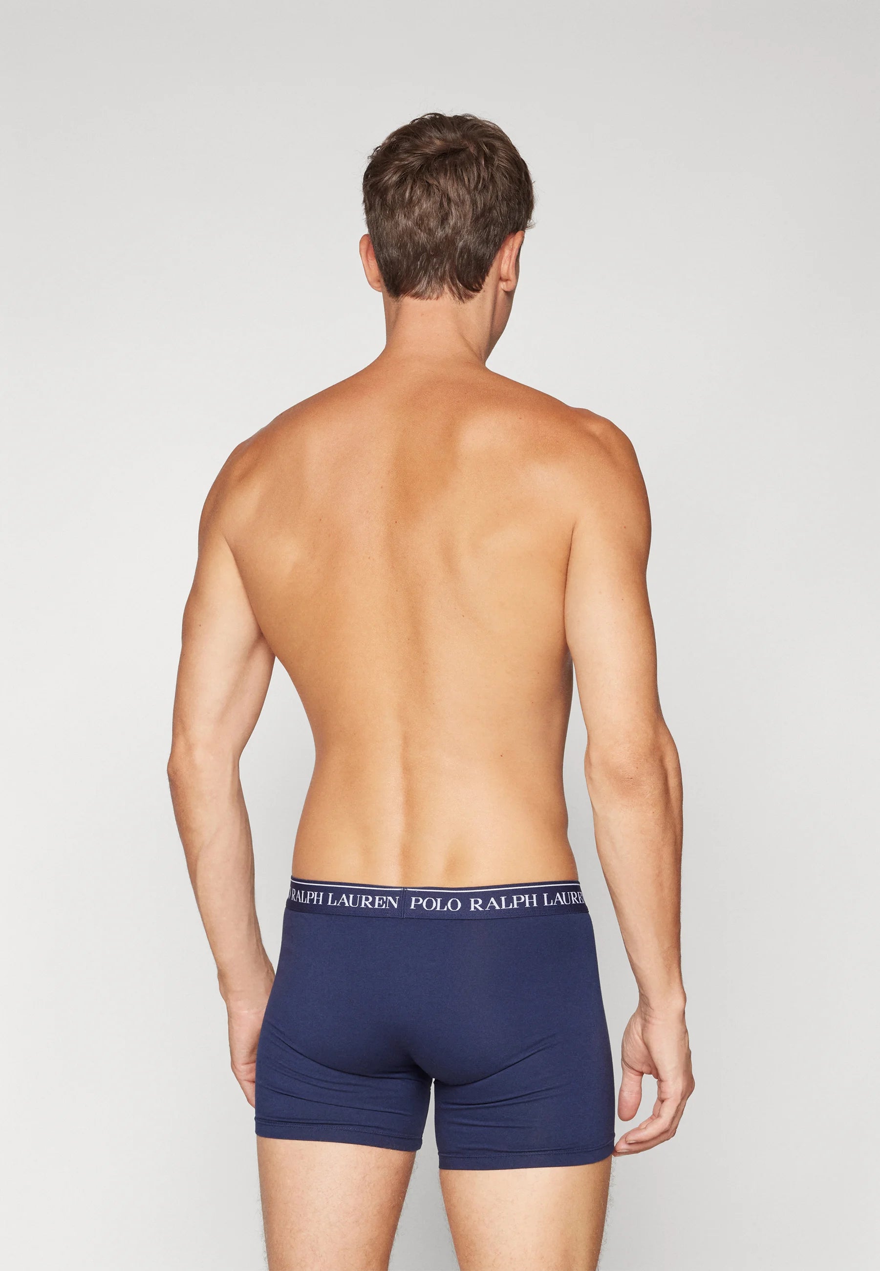 Polo Ralph Lauren Boxer en coton stretch – Lot de 3 – Rouge, Bleu marine