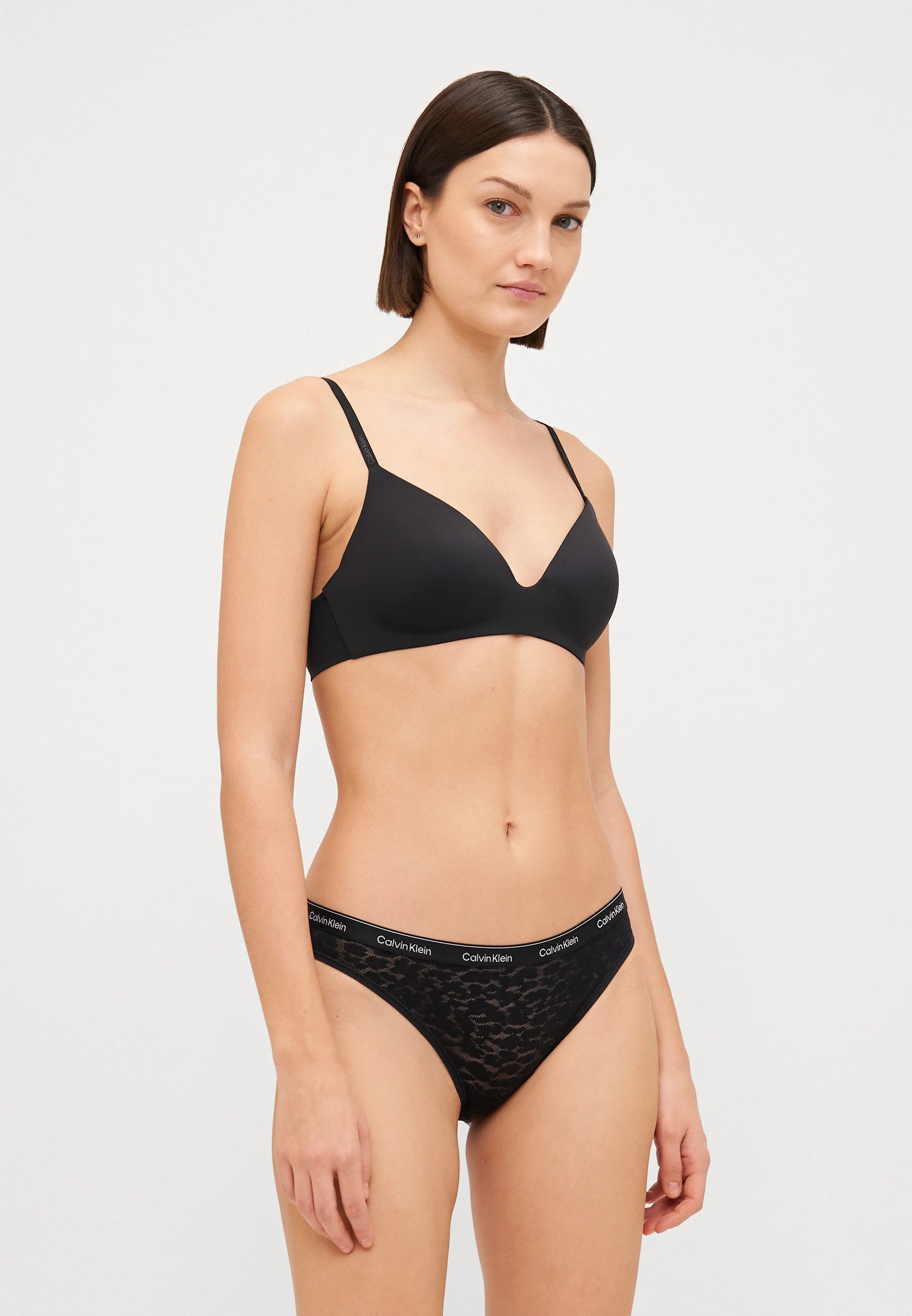 Calvin Klein Bügelfreier T-Shirt-BH mit perfekter Passform – Schwarz