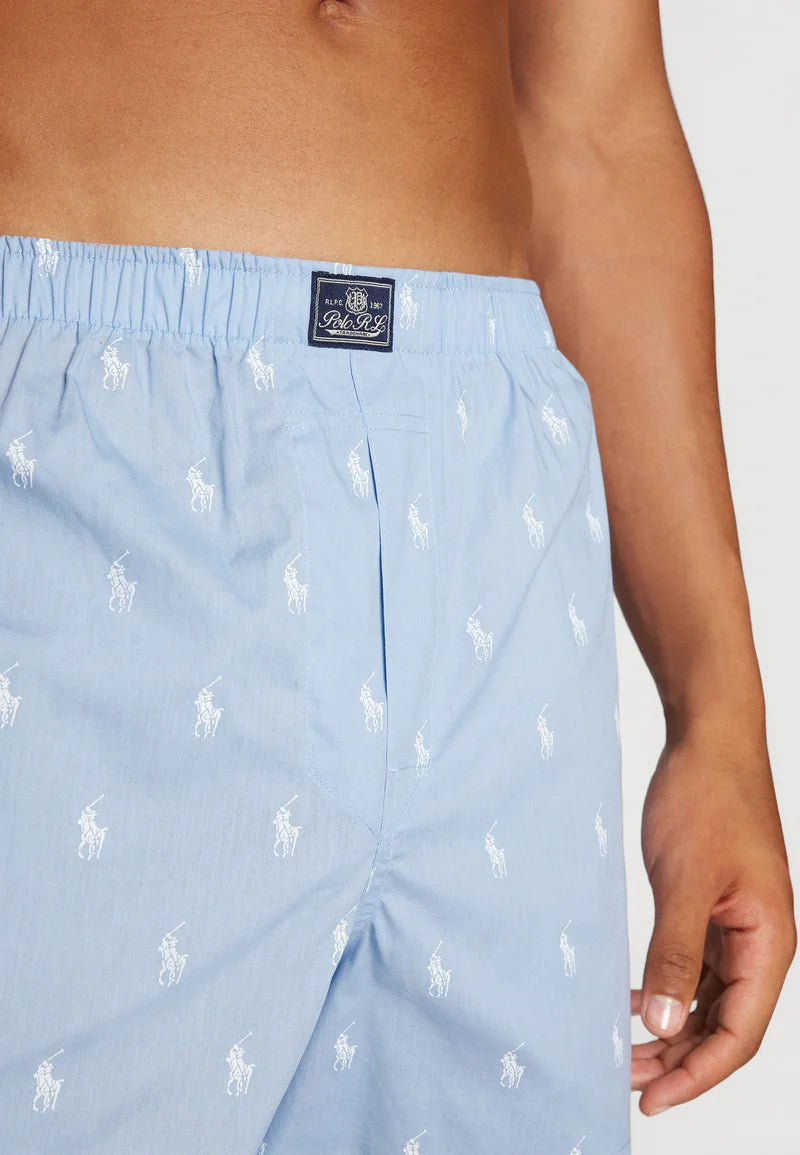 Polo Ralph Lauren Bavlněné boxerky – 3 balení – bílá, modrá
