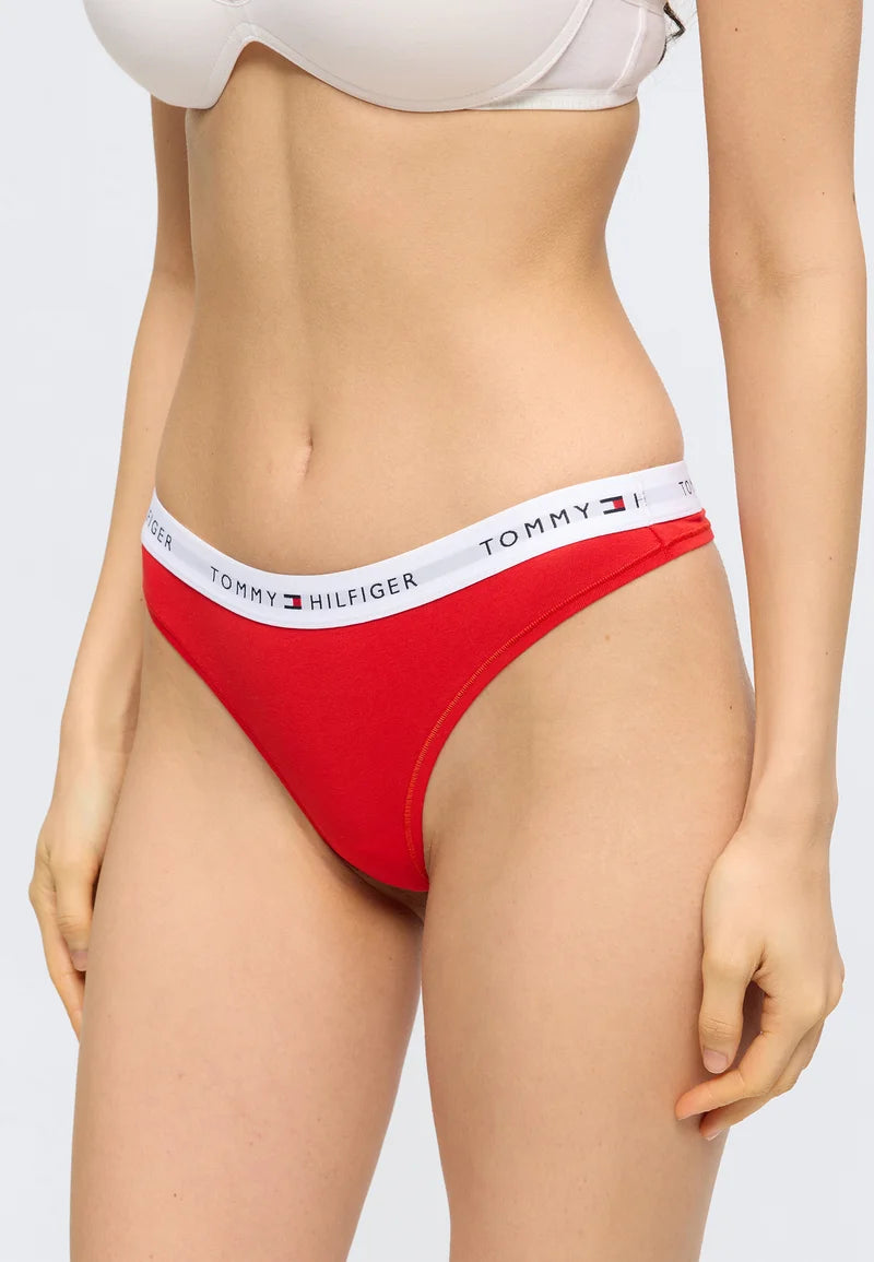 Tommy Hilfiger String 3-Pack – Rouge Feu, Rose Foggy