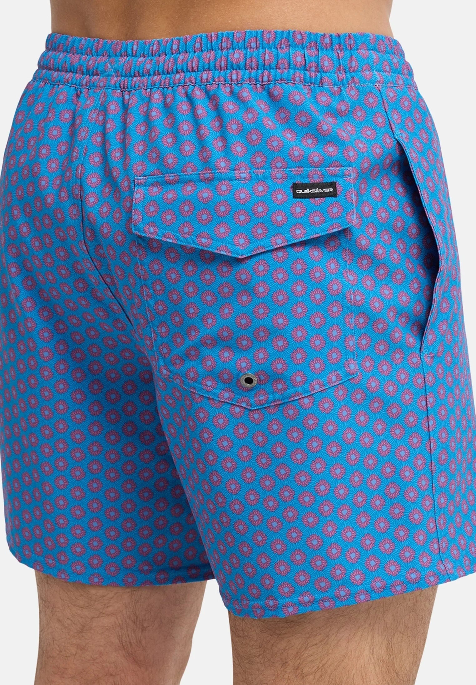 Quiksilver Printed Volley 16 Swim Shorts – White Print