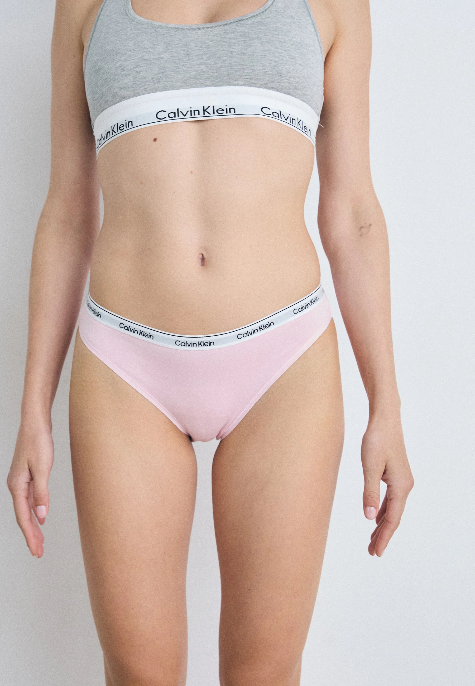 Calvin Klein Modern Logo Briefs – 3 Pack, Highline Green, Buff Pink, Grey