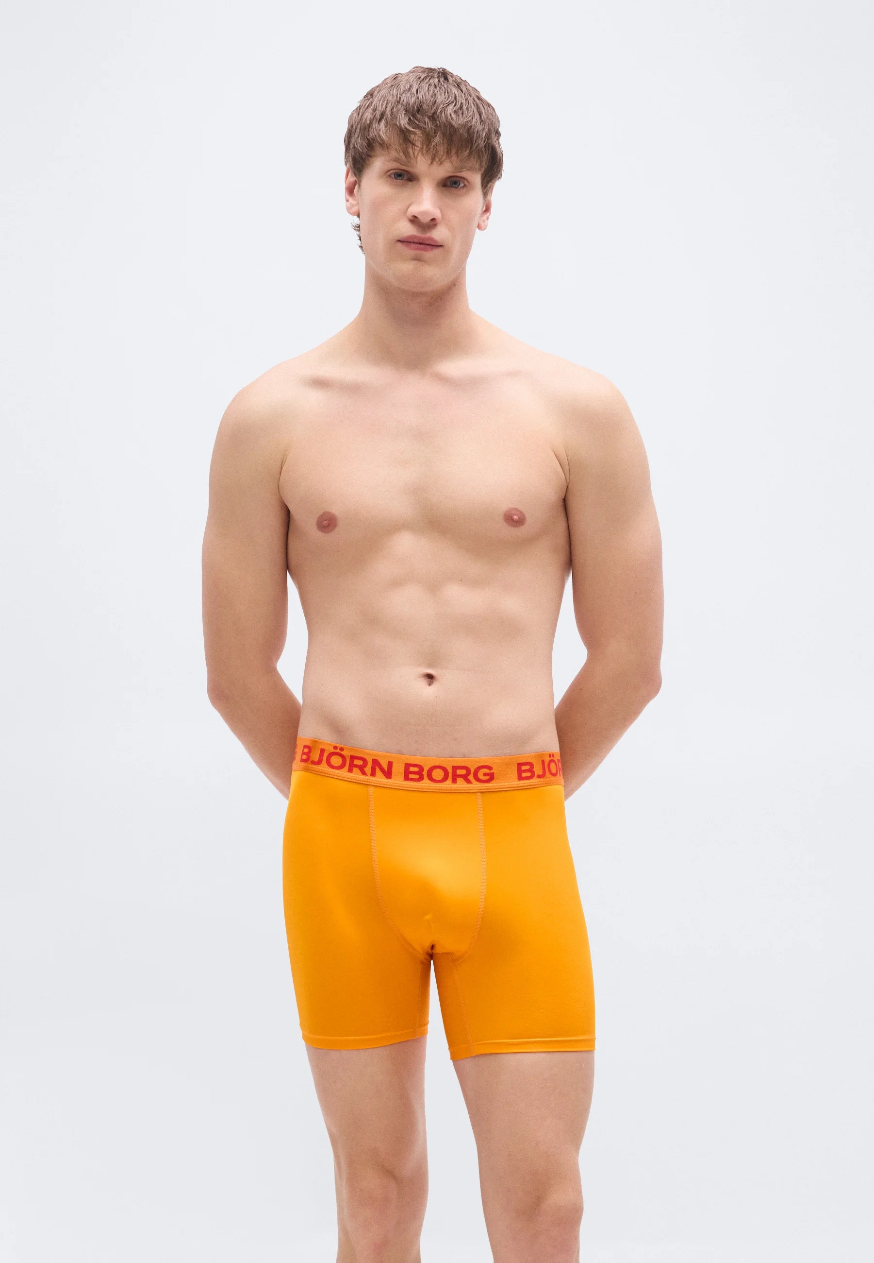 Björn Borg Sports 2 Pack Boxer Briefs – Orange, Dark Blue