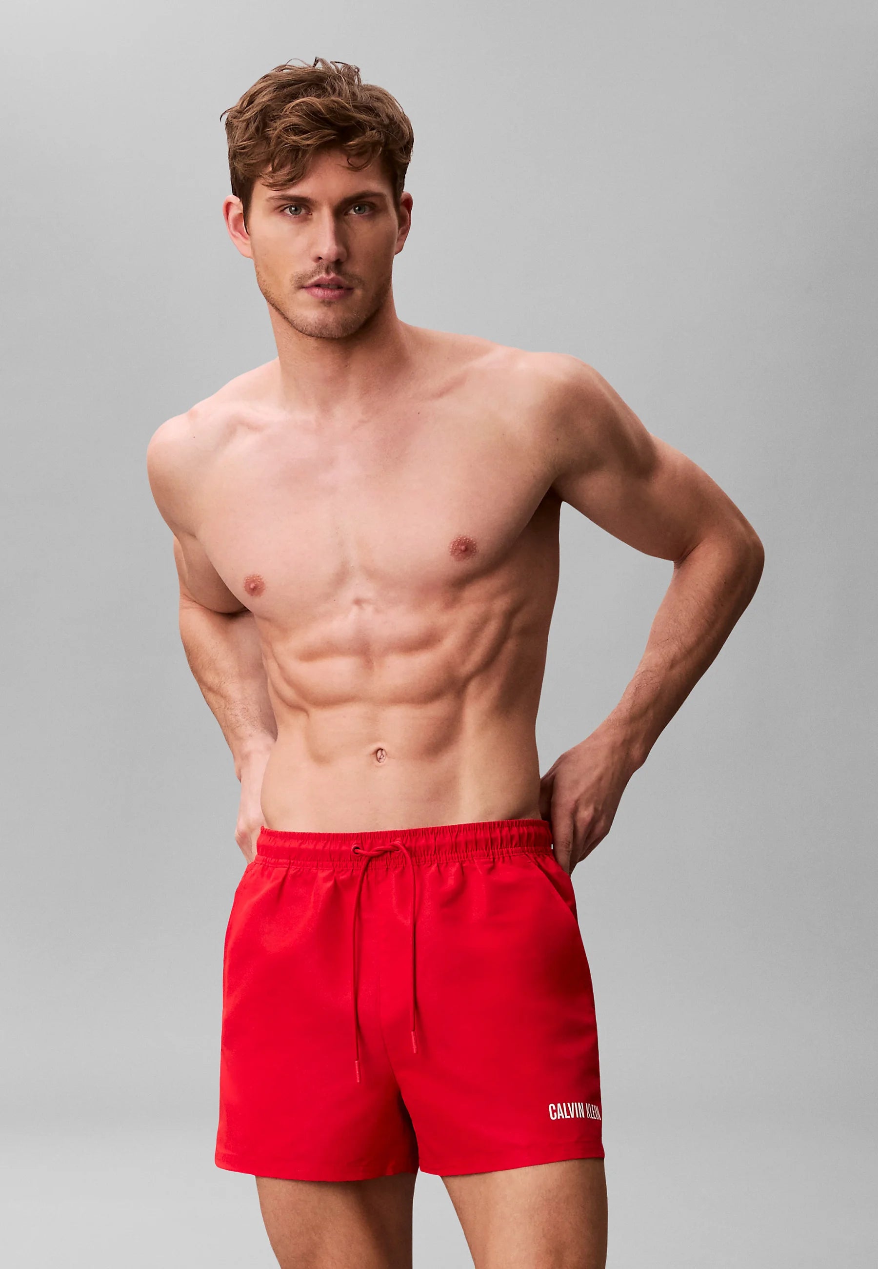 Calvin Klein Šortky se stahovací šňůrkou – Ageed Redwood