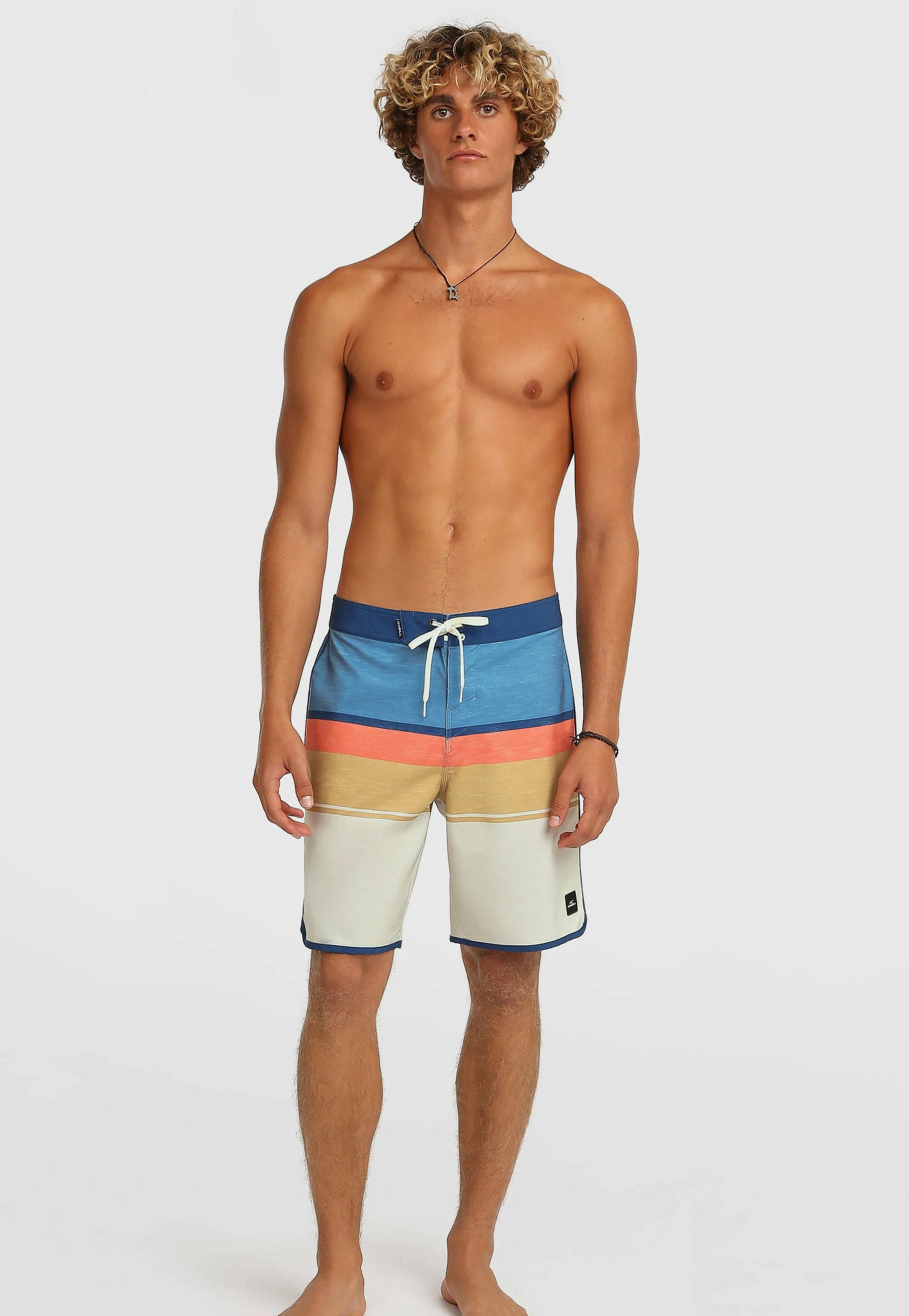 O'Neill Lennox Scallop 19 Swim Trunks – Light Khaki Lennox Scallop
