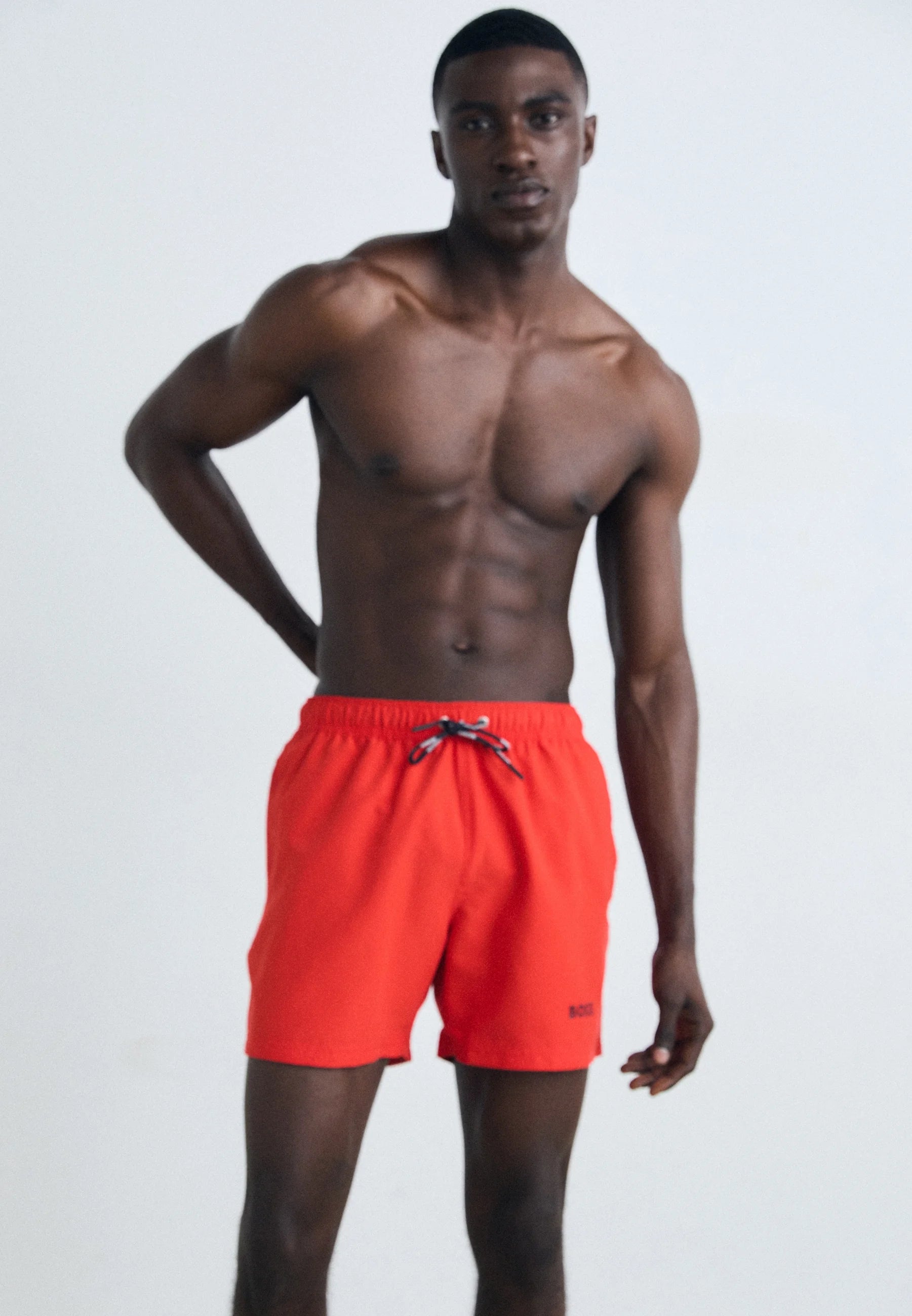 BOSS Dogfish Swim Shorts – červené