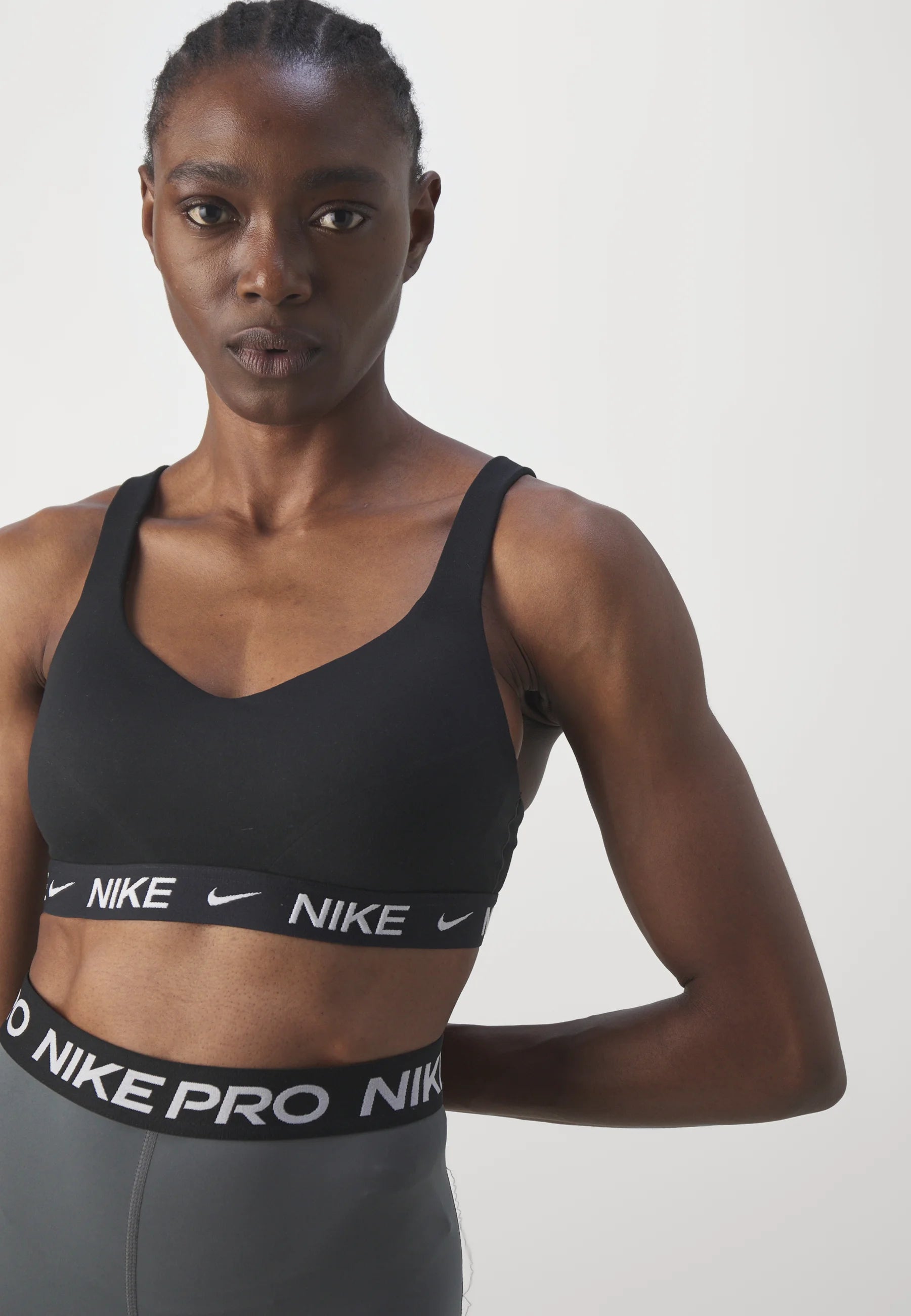 Nike Indy Medium Support Sports Bra – Black, White