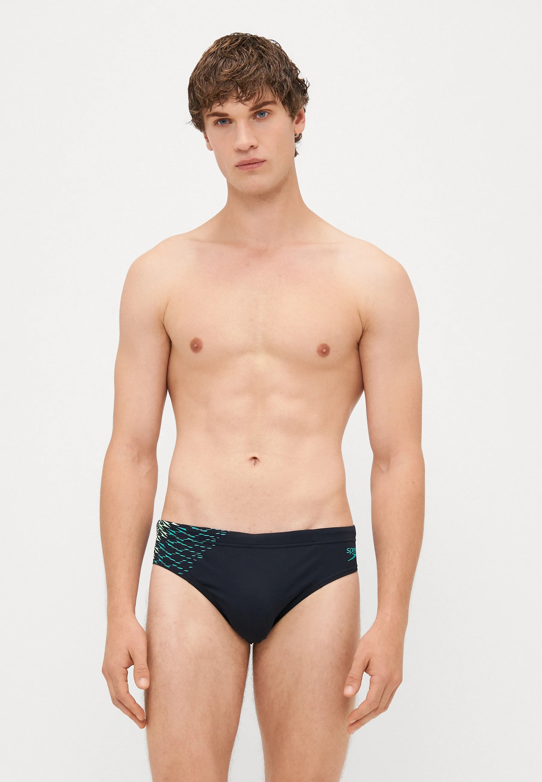 Slip Speedo End Tech: nero, gemma turchese
