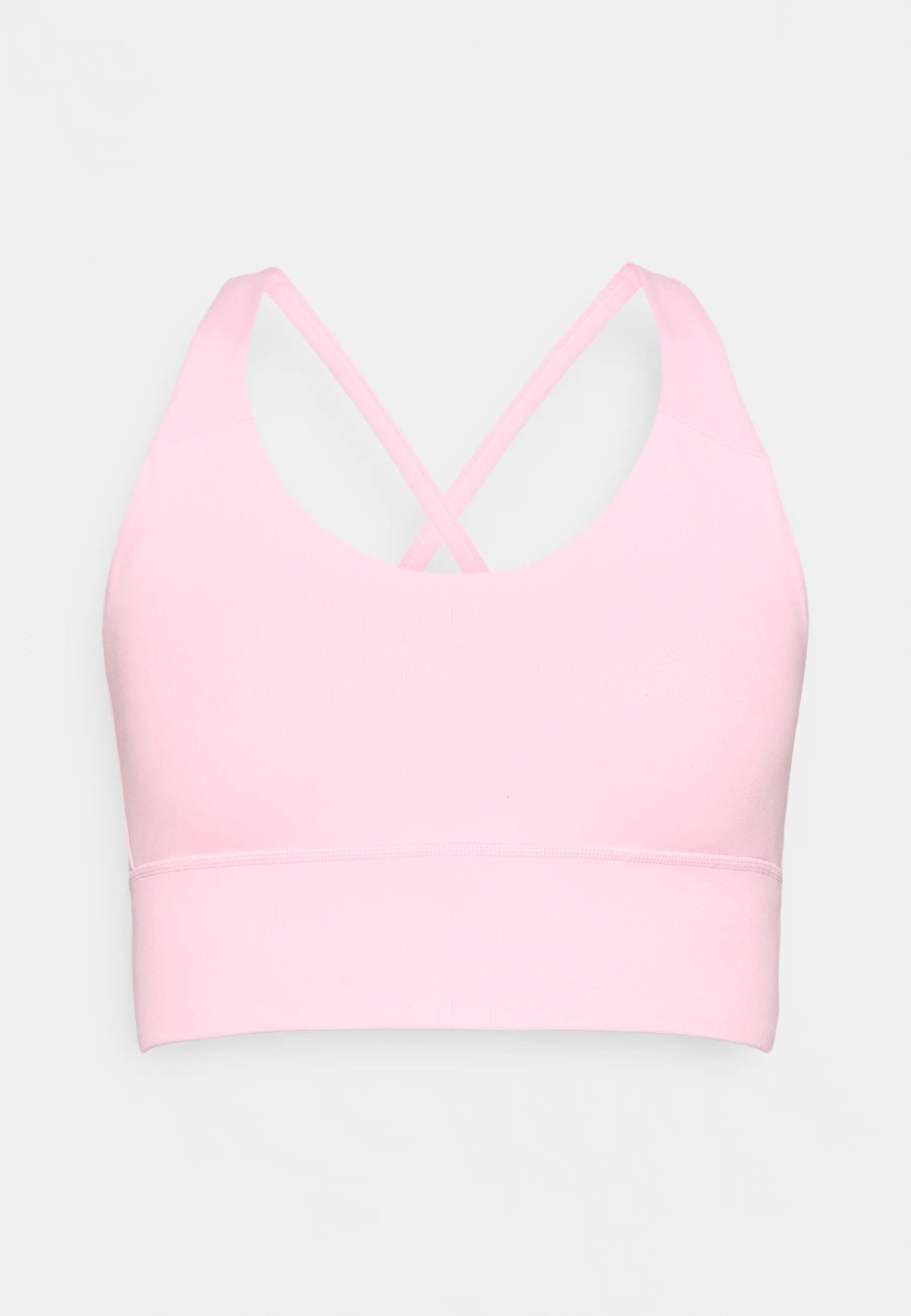Adidas Performance 3 Stripes Studio All Me Light Support Sports Bra – True Pink