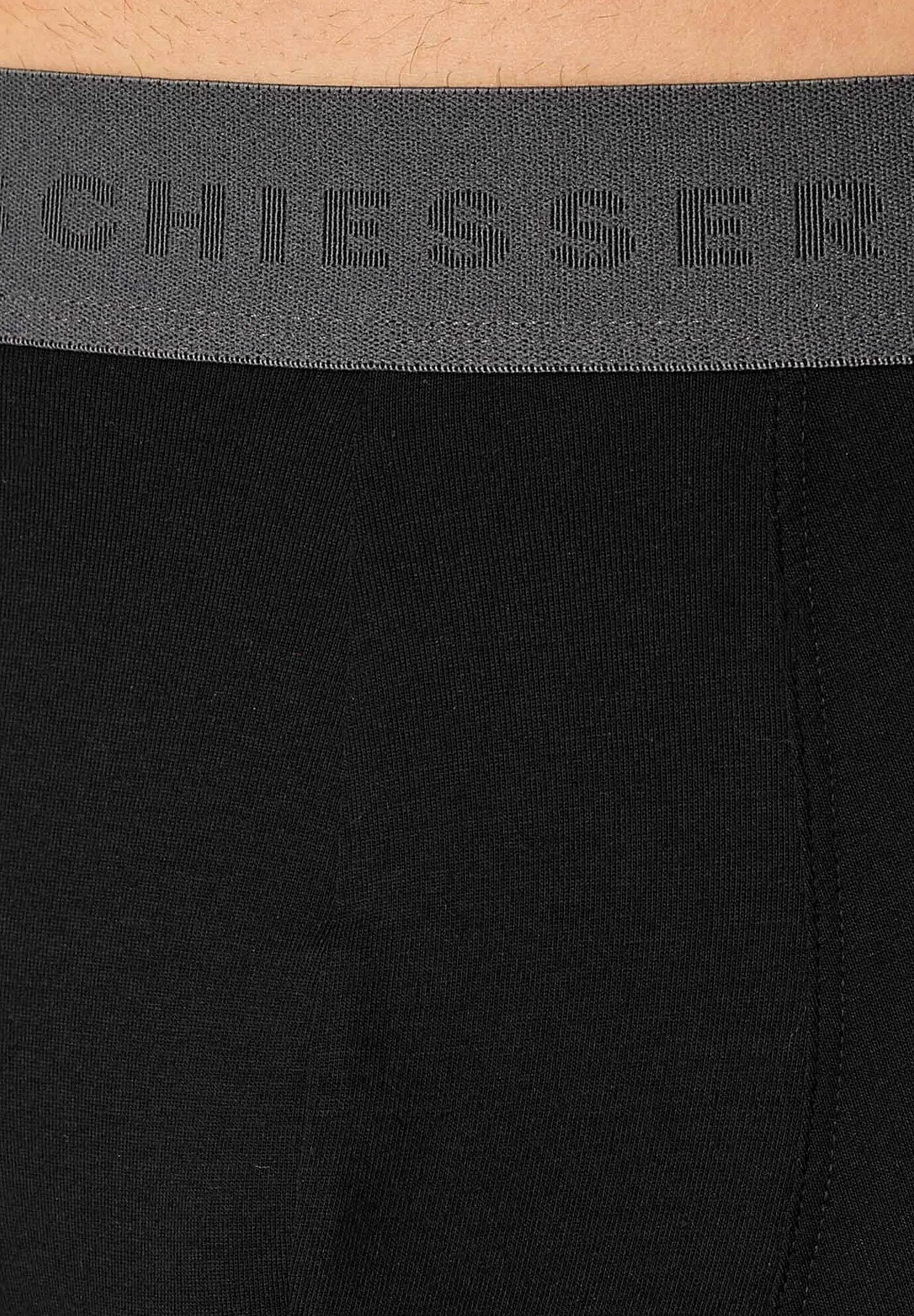 Schiesser Logobund 6 Pack Trunks – Black