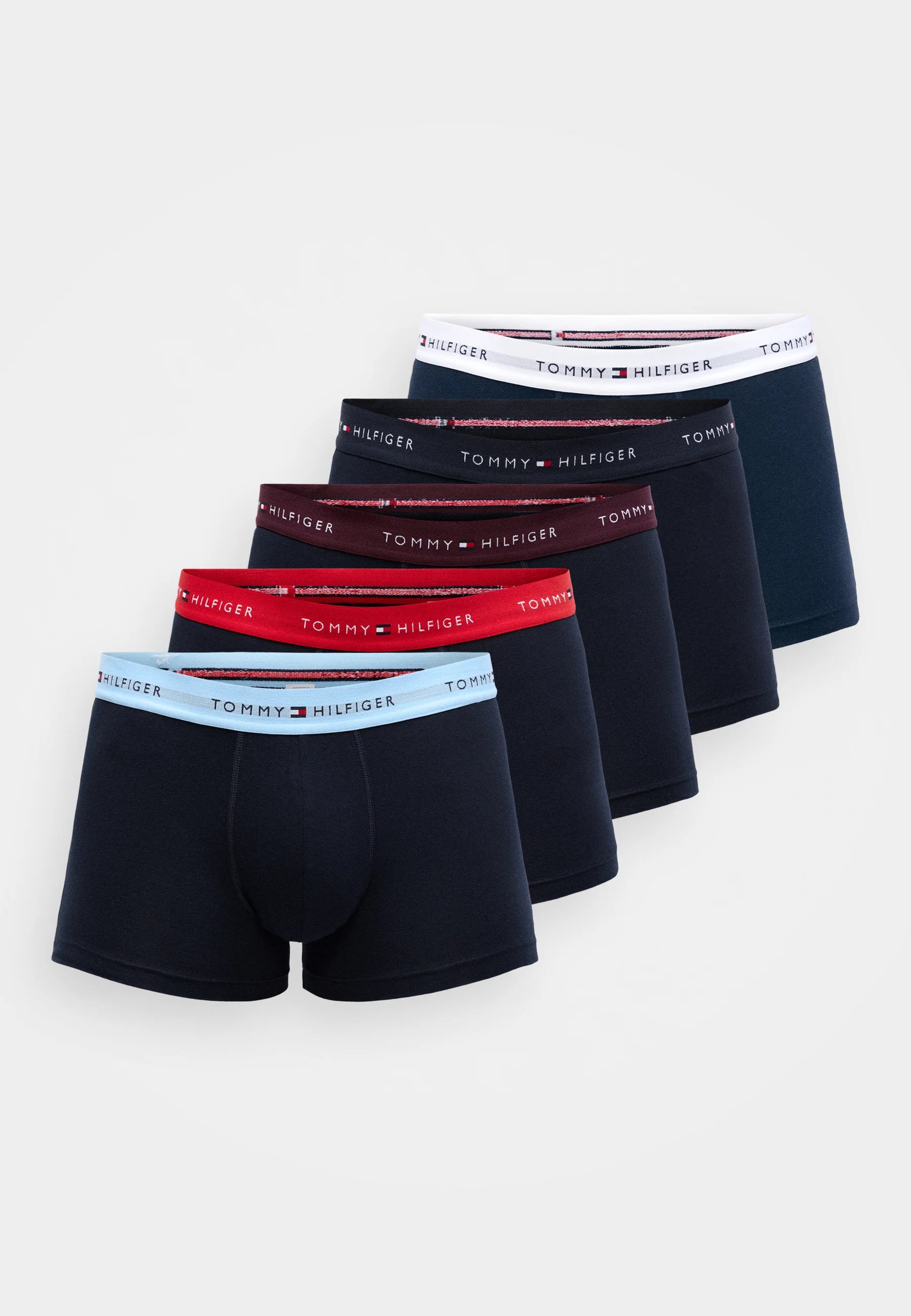 Confezione da 5 bauli Tommy Hilfiger Signature: blu scuro, rosso