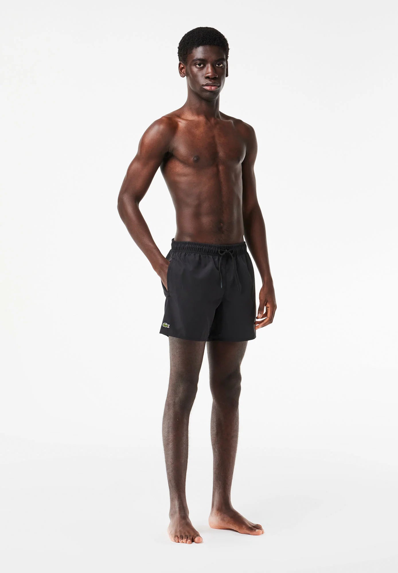 Short de bain Lacoste – Noir, Vert