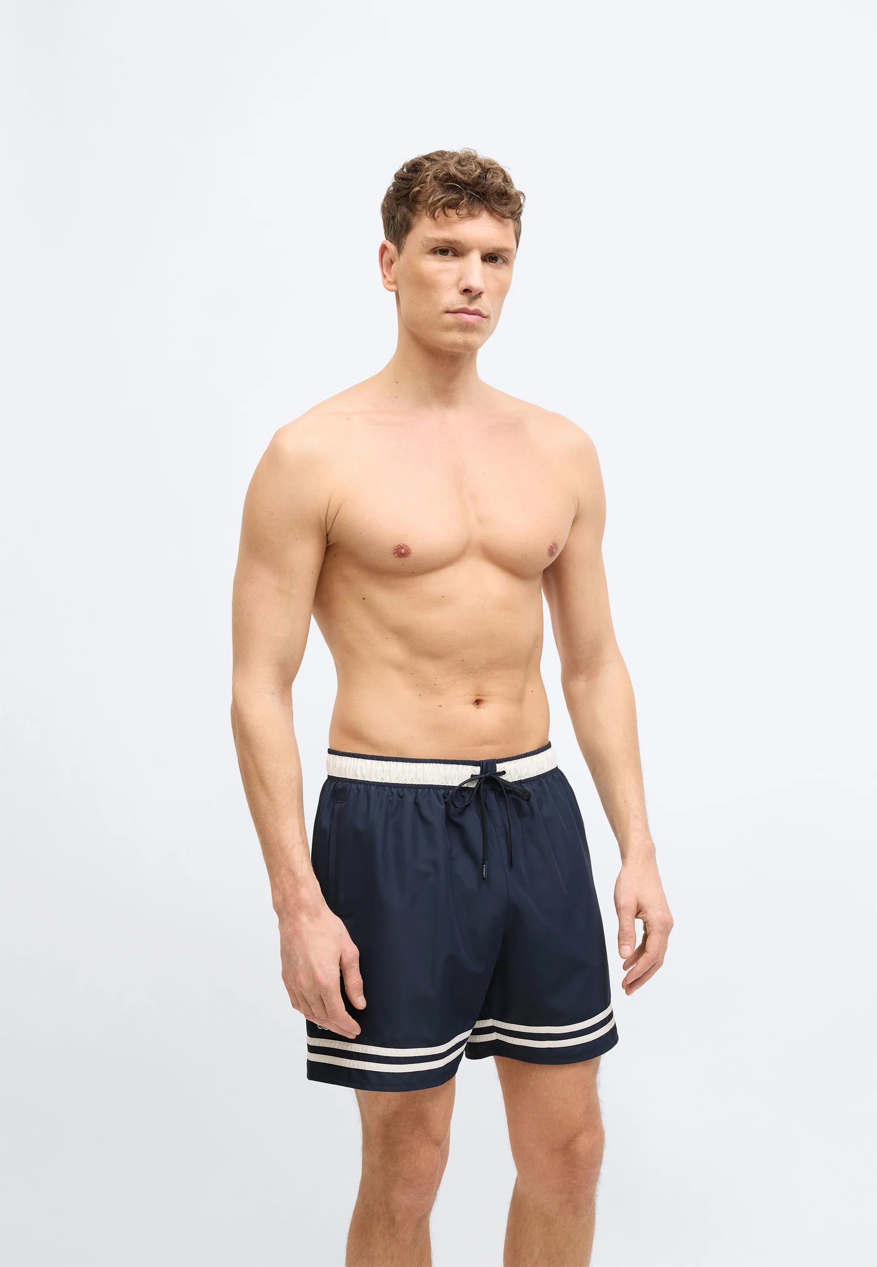 Lacoste Maillot De Bain Swim Shorts – Blackbird, Naturel Clair