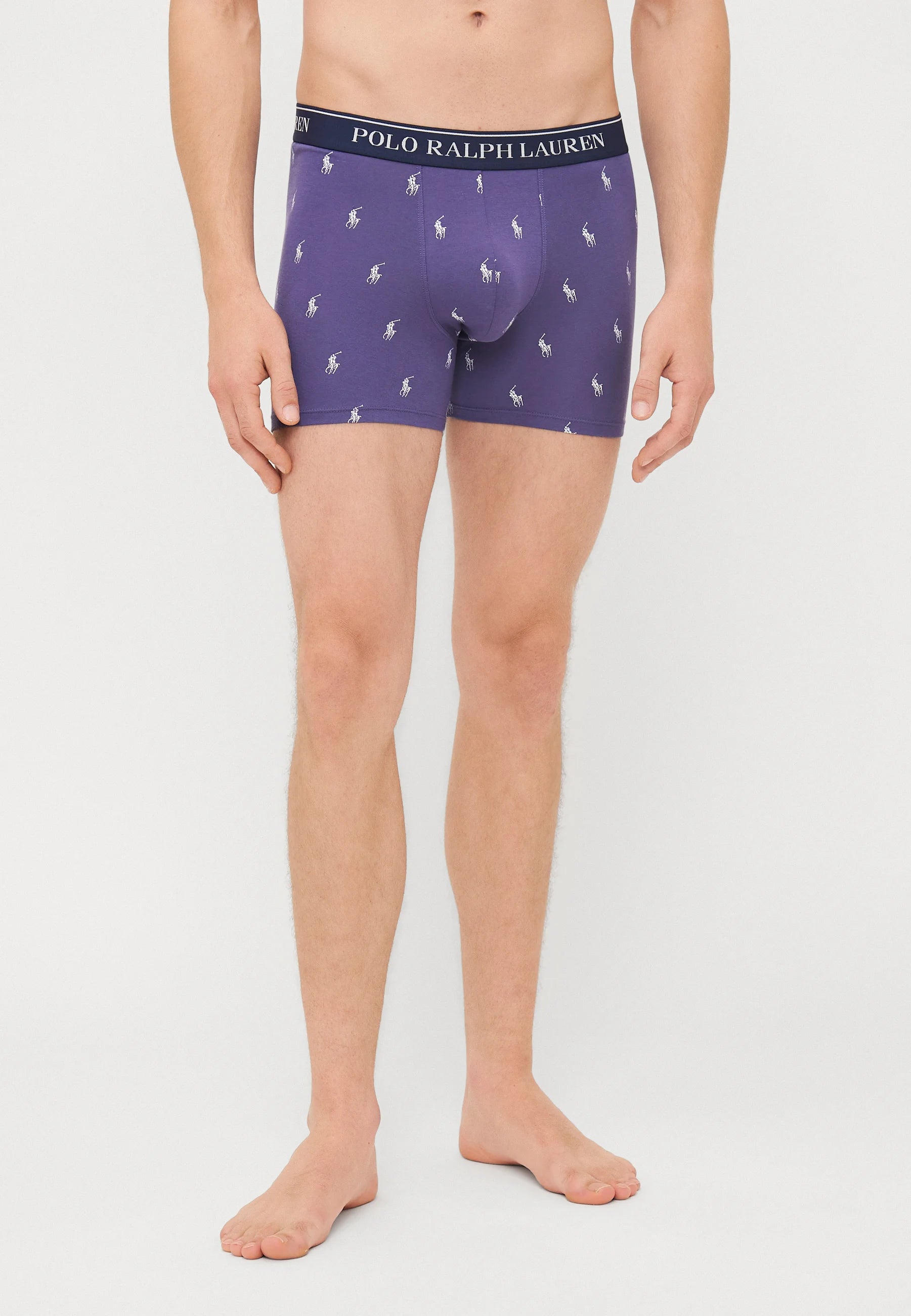 Polo Ralph Lauren Cotton Stretch Boxer Briefs – 3 Pack – Berry, Purple, Navy
