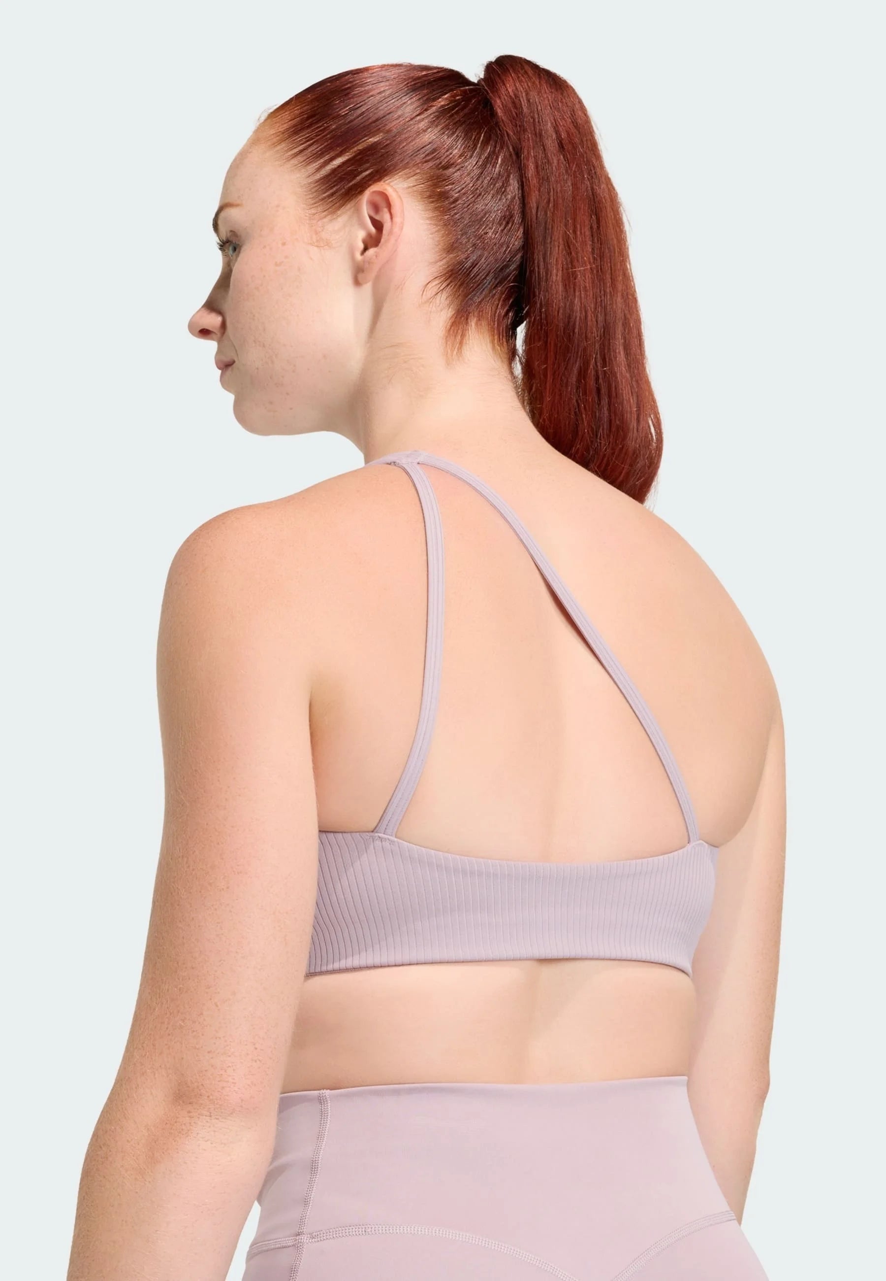Adidas Performance Optime Workout Rib One Shoulder Light Support Bra – Preloved Fig